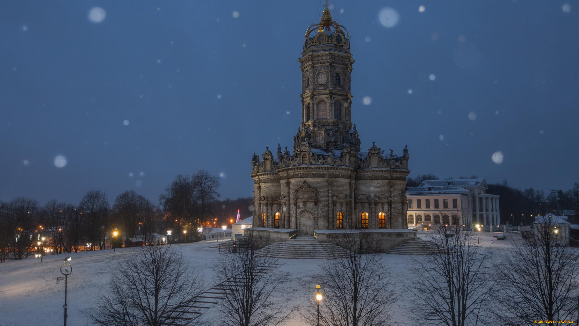 города, -, православные, церкви, , монастыри, зима, снег