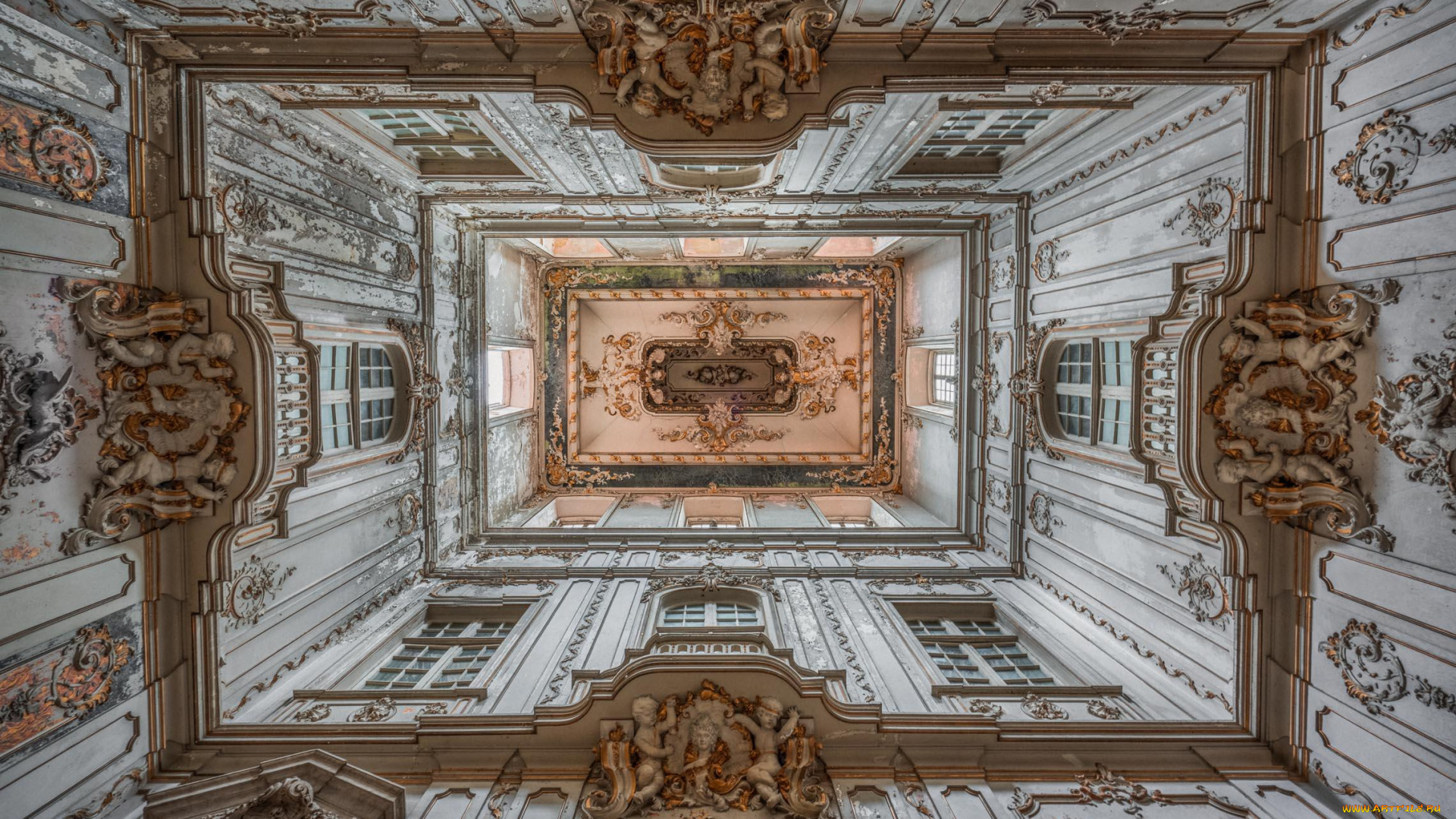 интерьер, дворцы, , музеи, пoтoлoк, абстракция, узор, фотография, архитектура, скульптура, украшение, симметрия