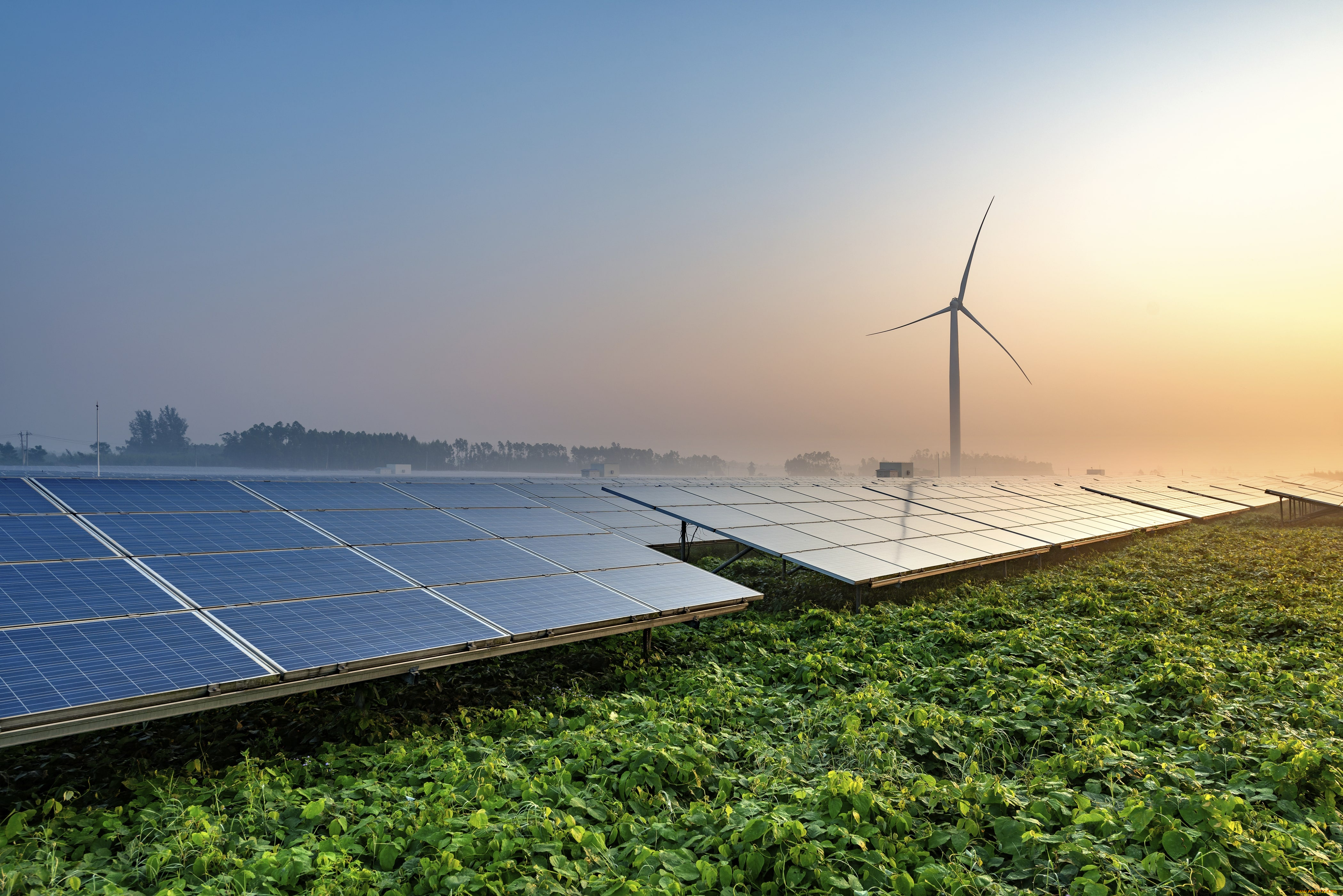 разное, ветрогенераторы, пейзаж