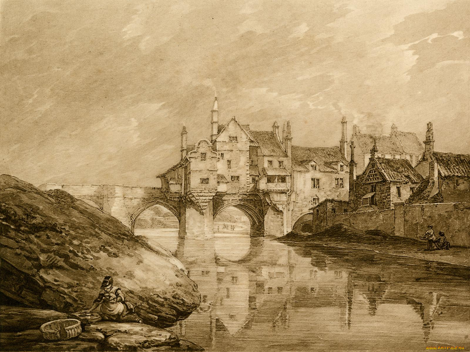 рисованные, города