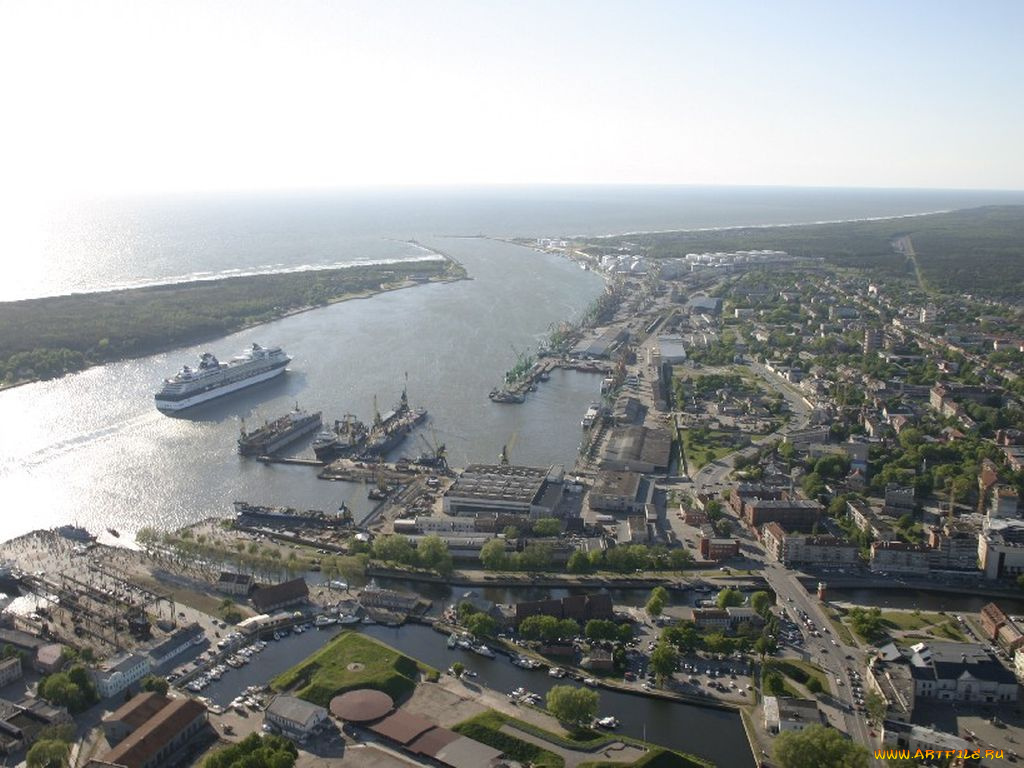 клайпеда, литва, города, панорамы