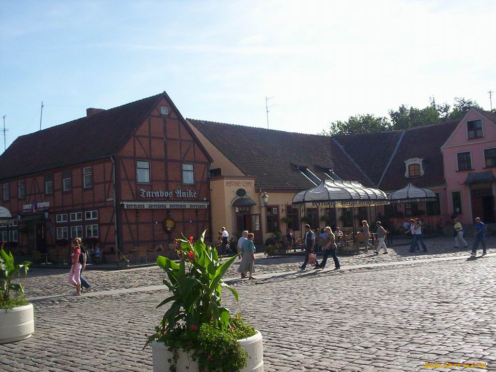 клайпеда, литва, города, улицы, площади, набережные