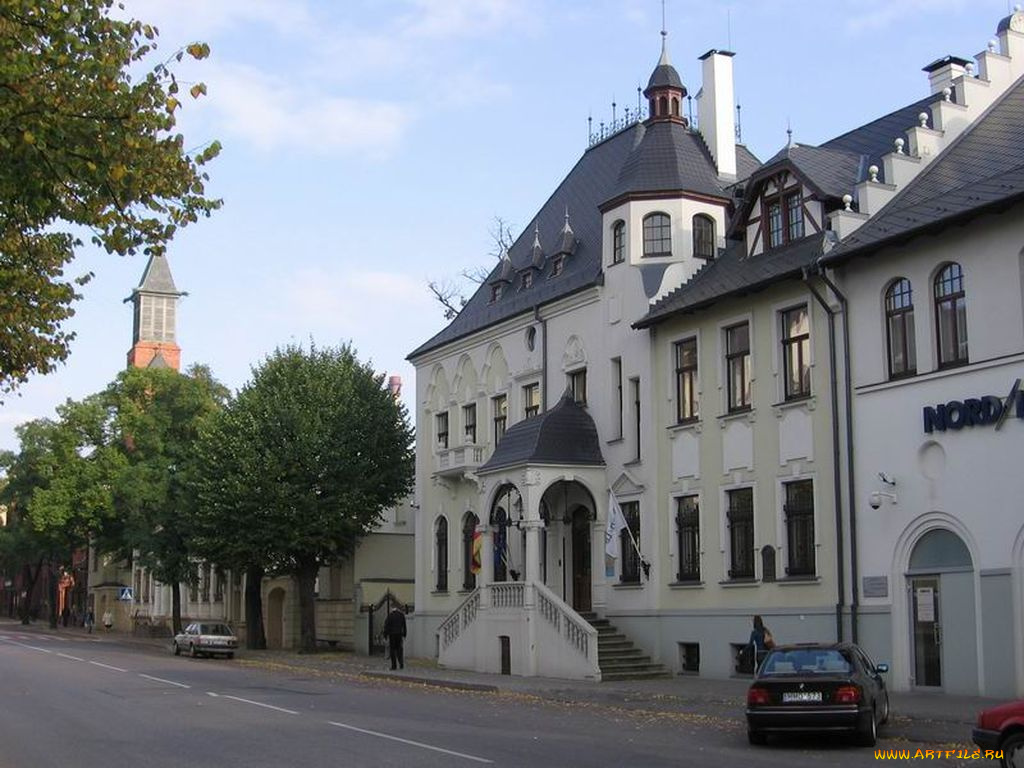 клайпеда, литва, города, улицы, площади, набережные