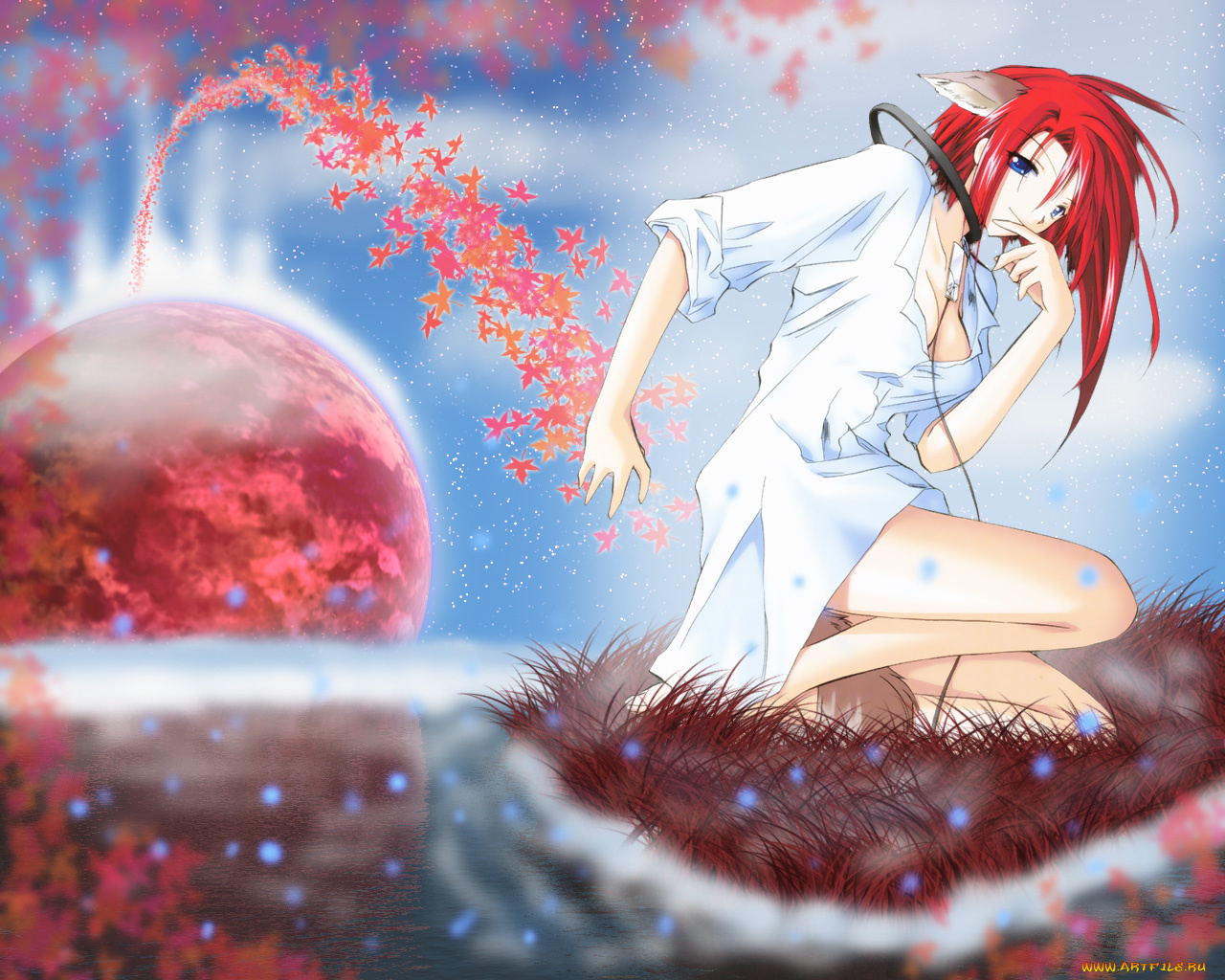 аниме, galaxy, angel