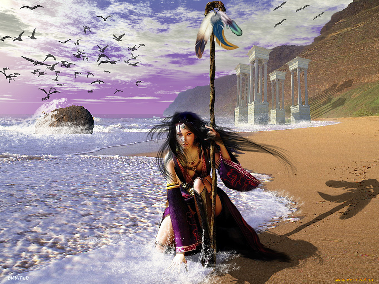 budveld, фэнтези, девушки