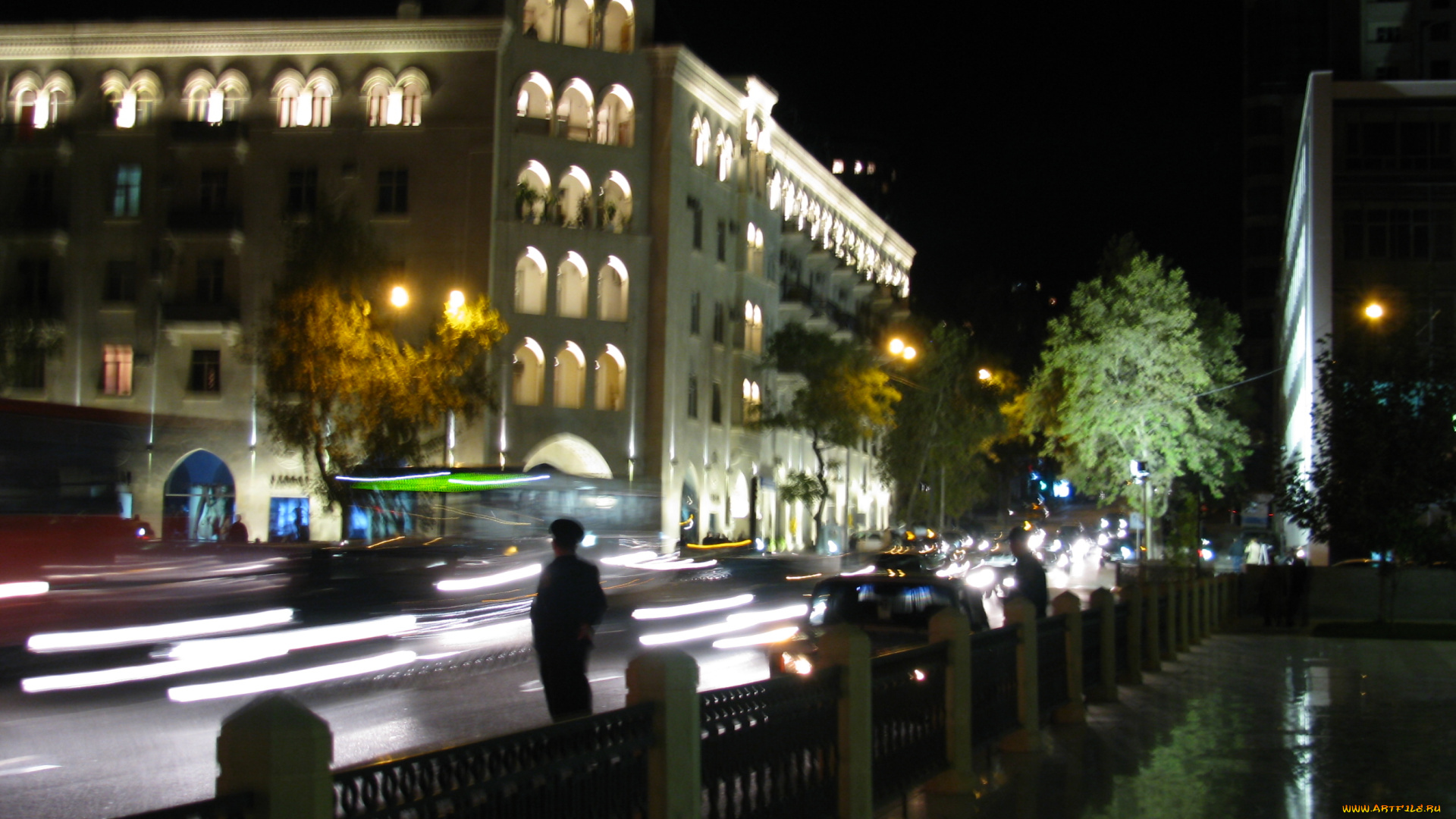 города, огни, ночного