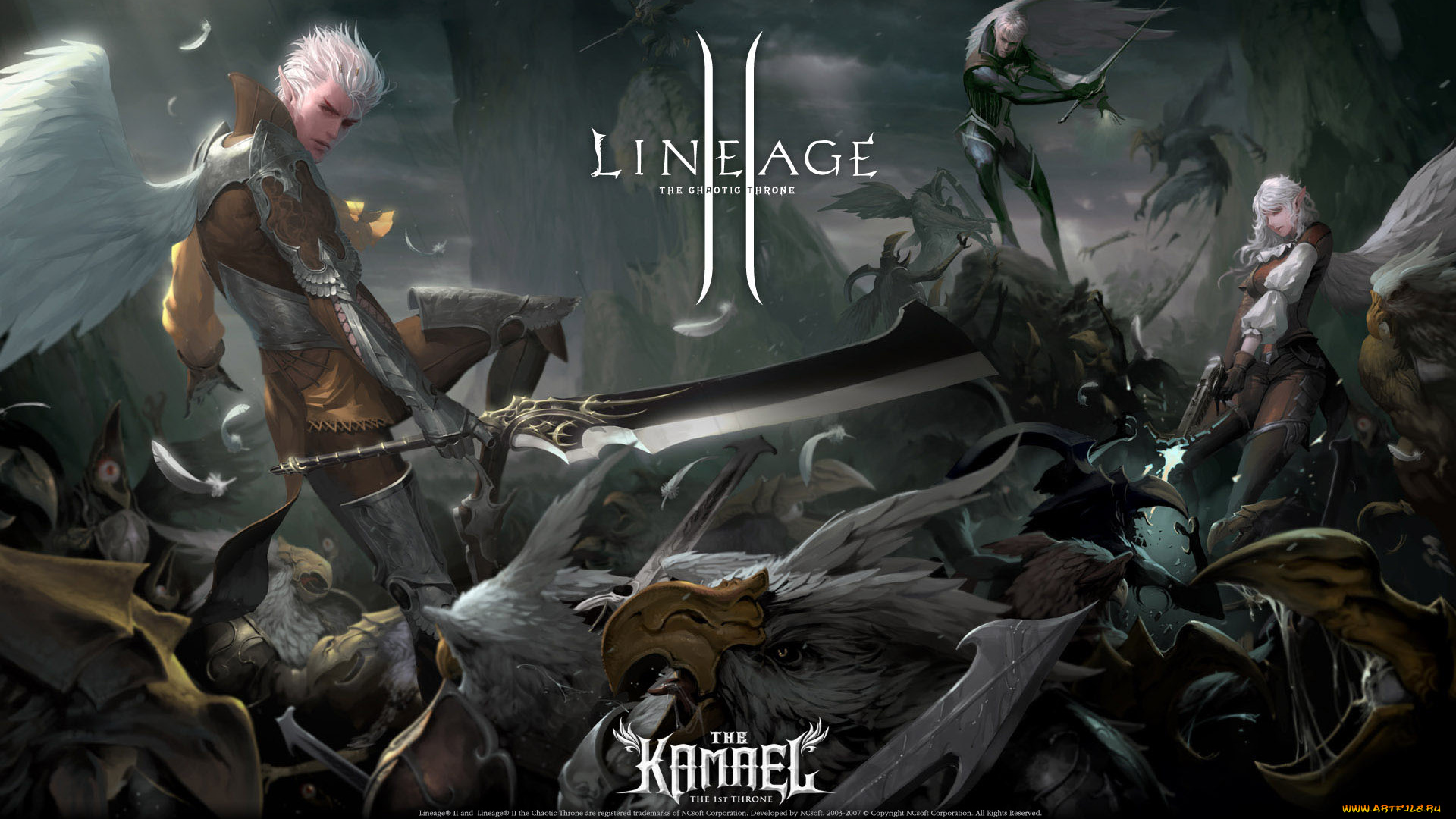 видео, игры, lineage, ii, the, chaotic, throne, kamael, hellbound