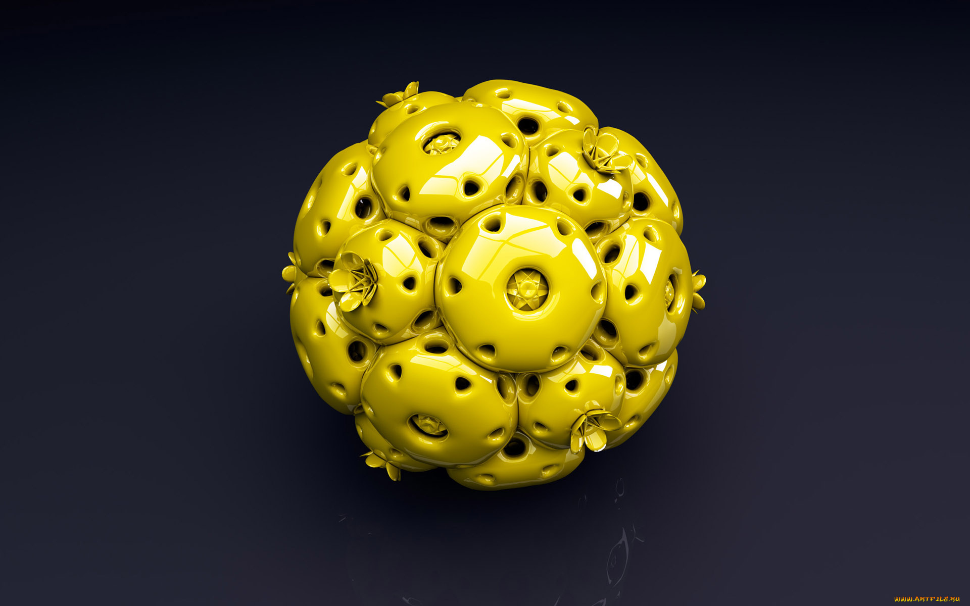 3д, графика, шары