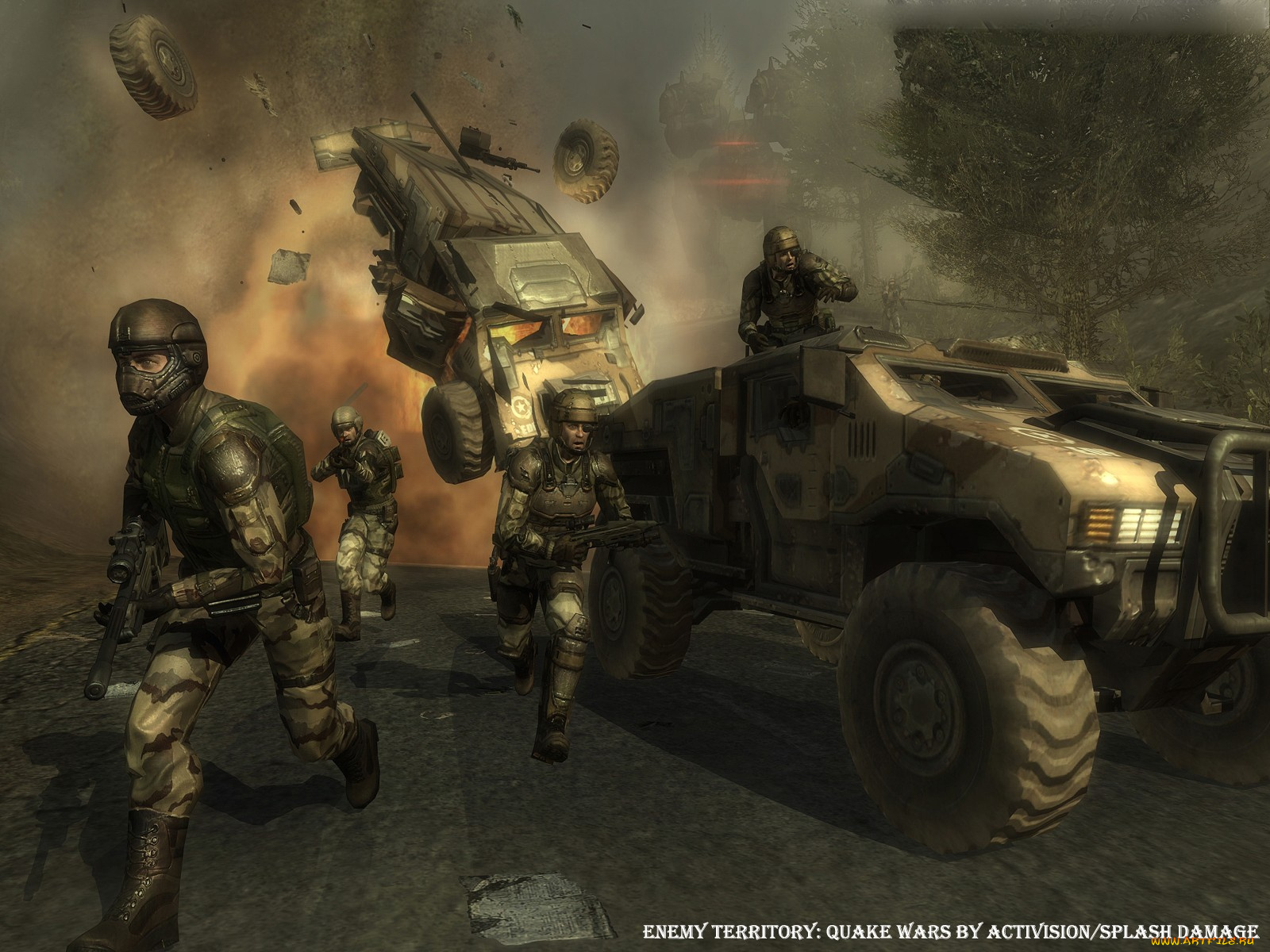 видео, игры, enemy, territory, quake, wars