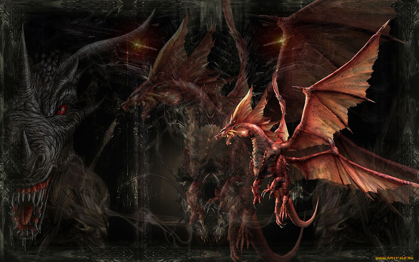 фэнтези, драконы