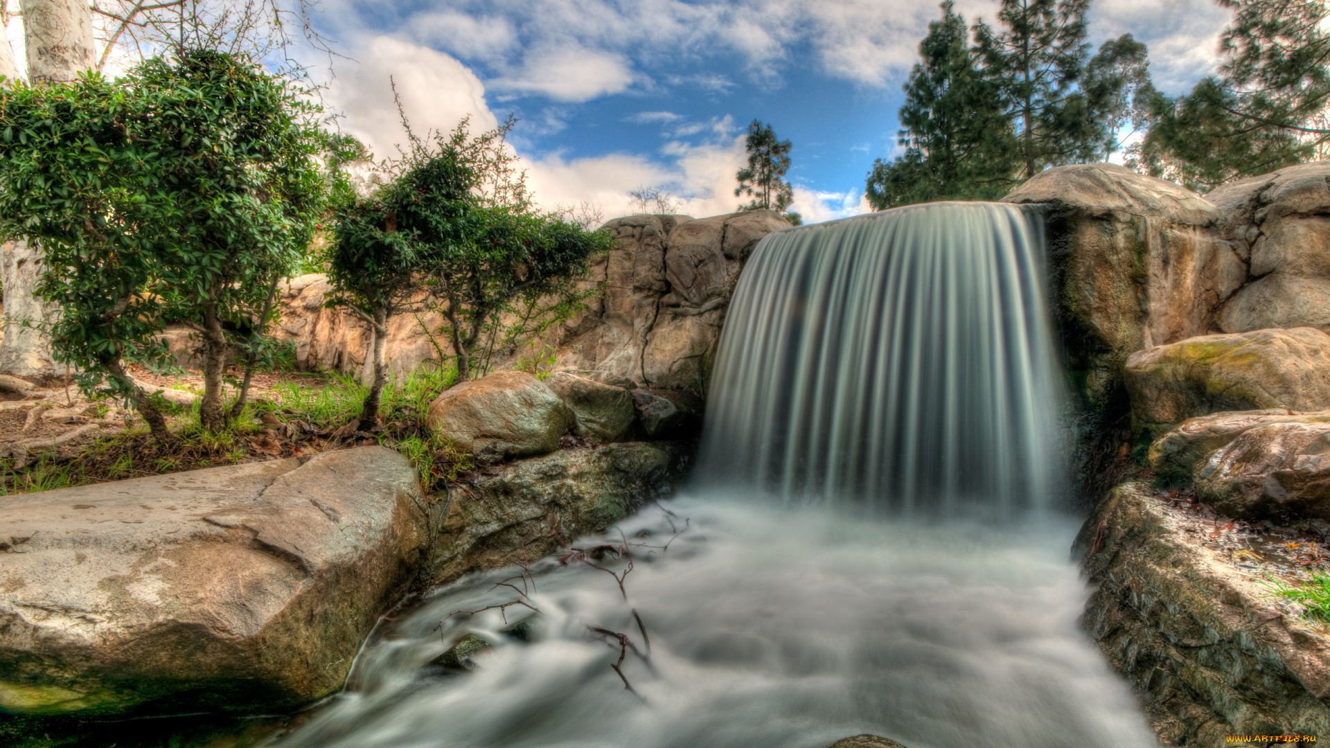 природа, водопады