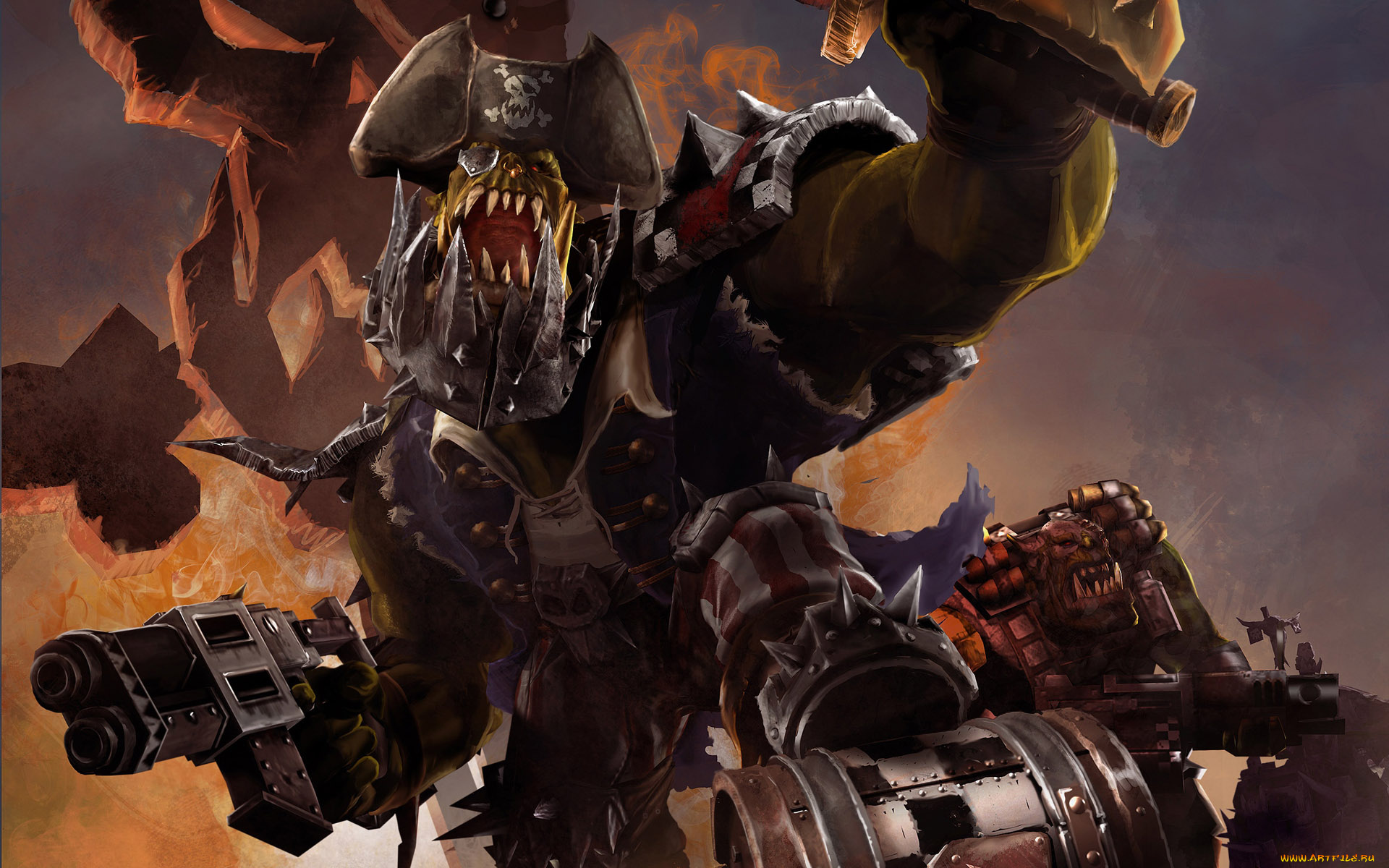 warhammer, 40, 000, dawn, of, war, retribution, видео, игры