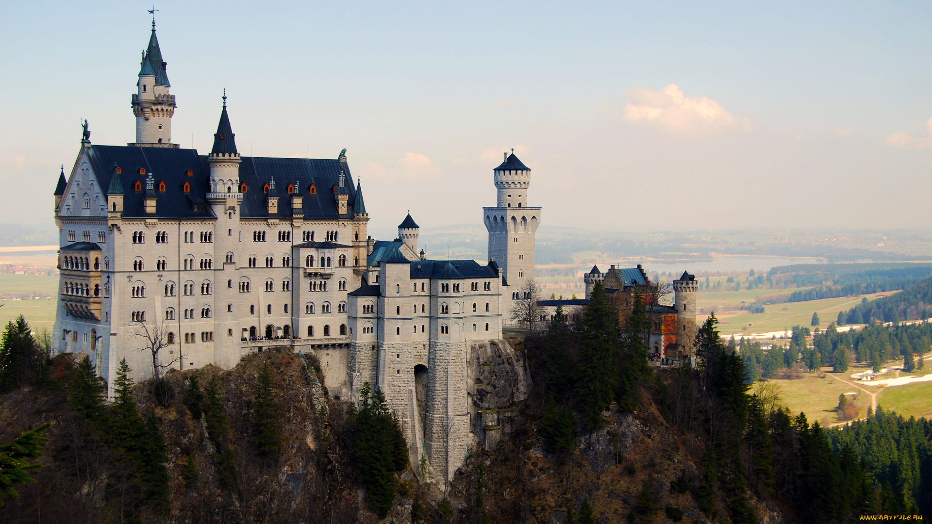 neuschwanstein, castle, germany, города, замок, нойшванштайн, германия
