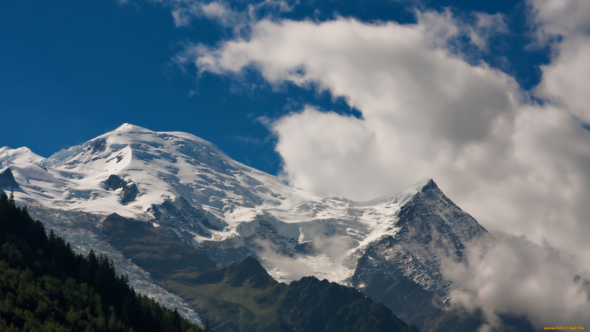 природа, горы, облака