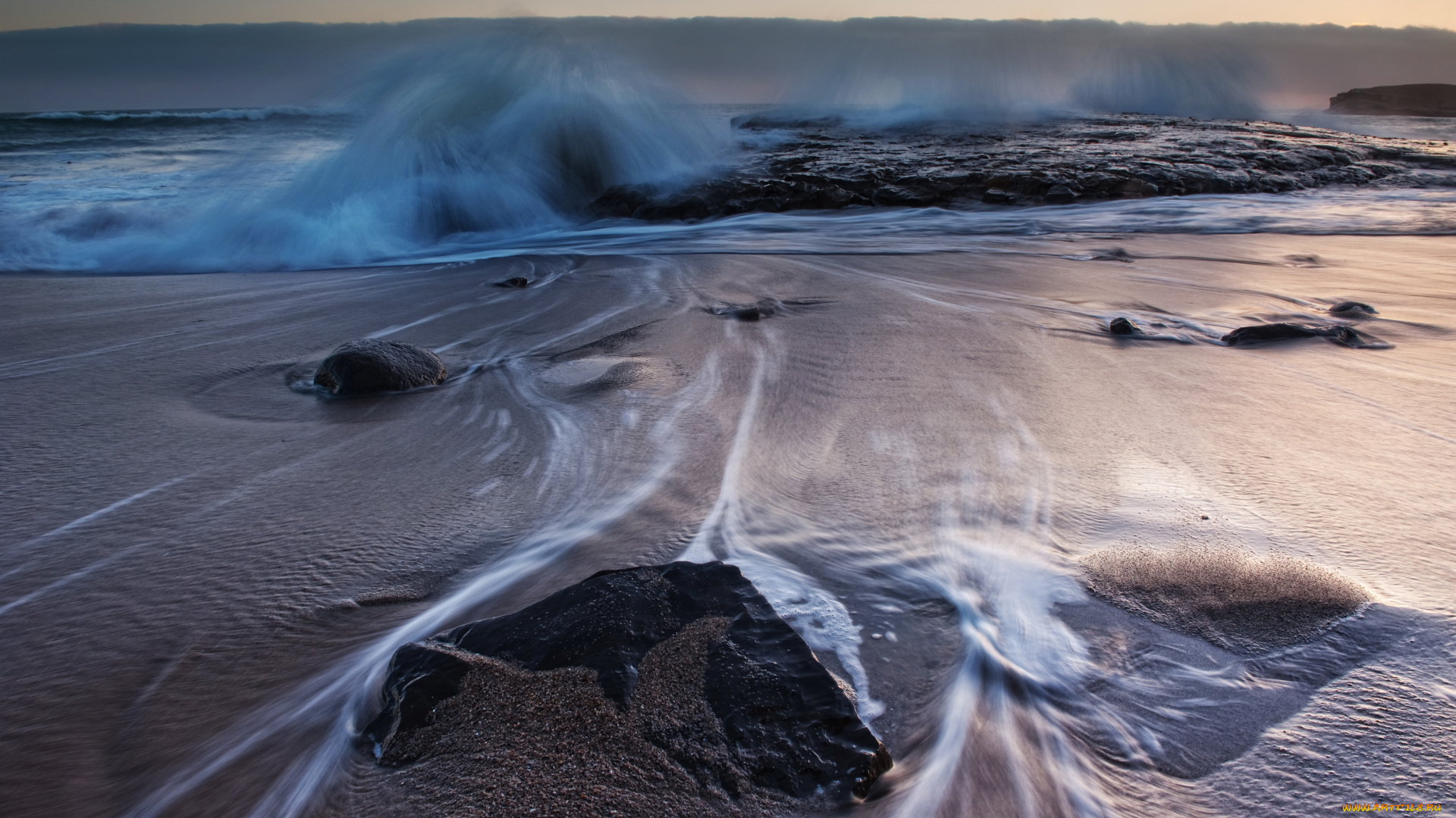 природа, побережье, стихия, берег