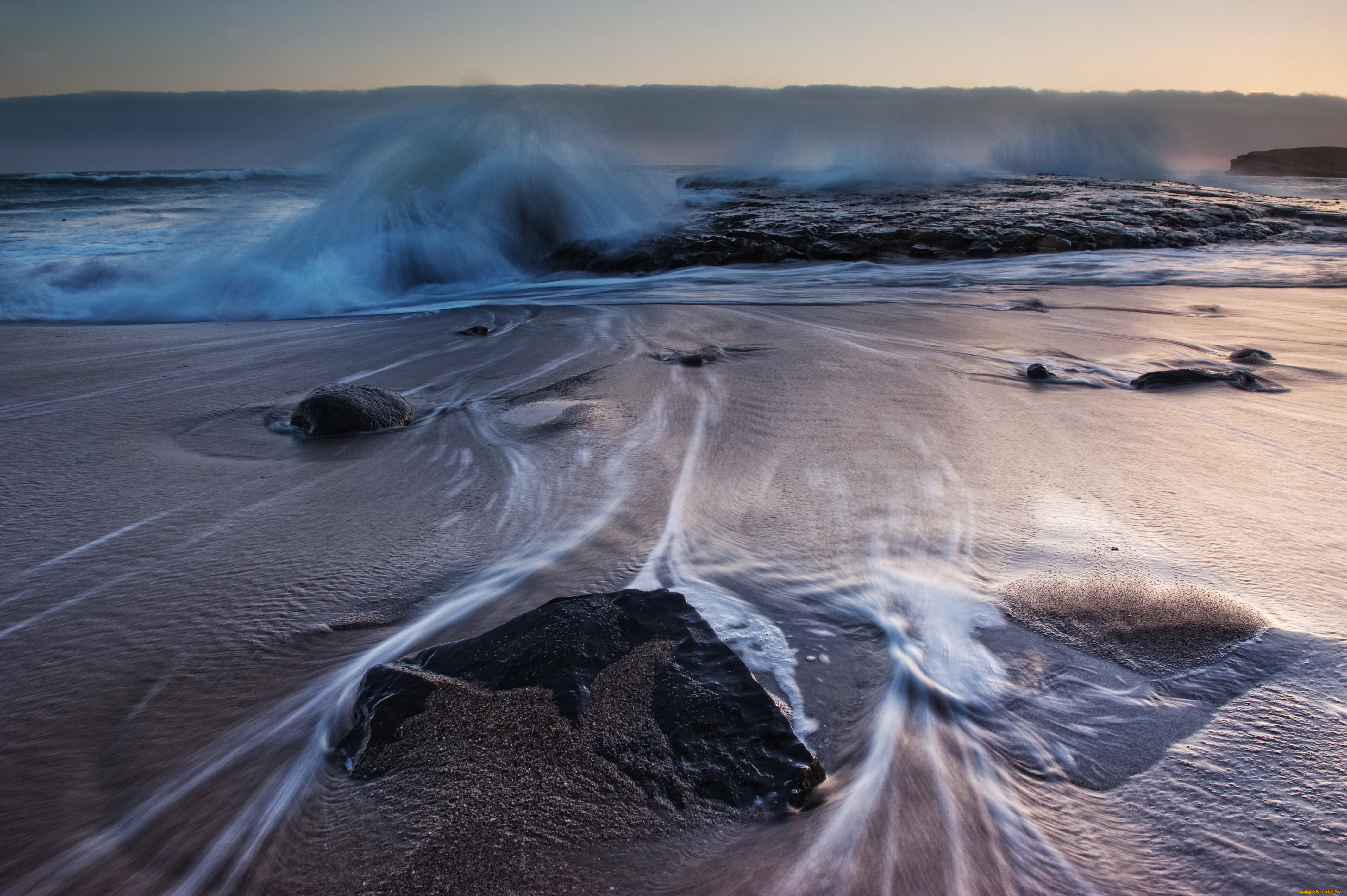 природа, побережье, стихия, берег