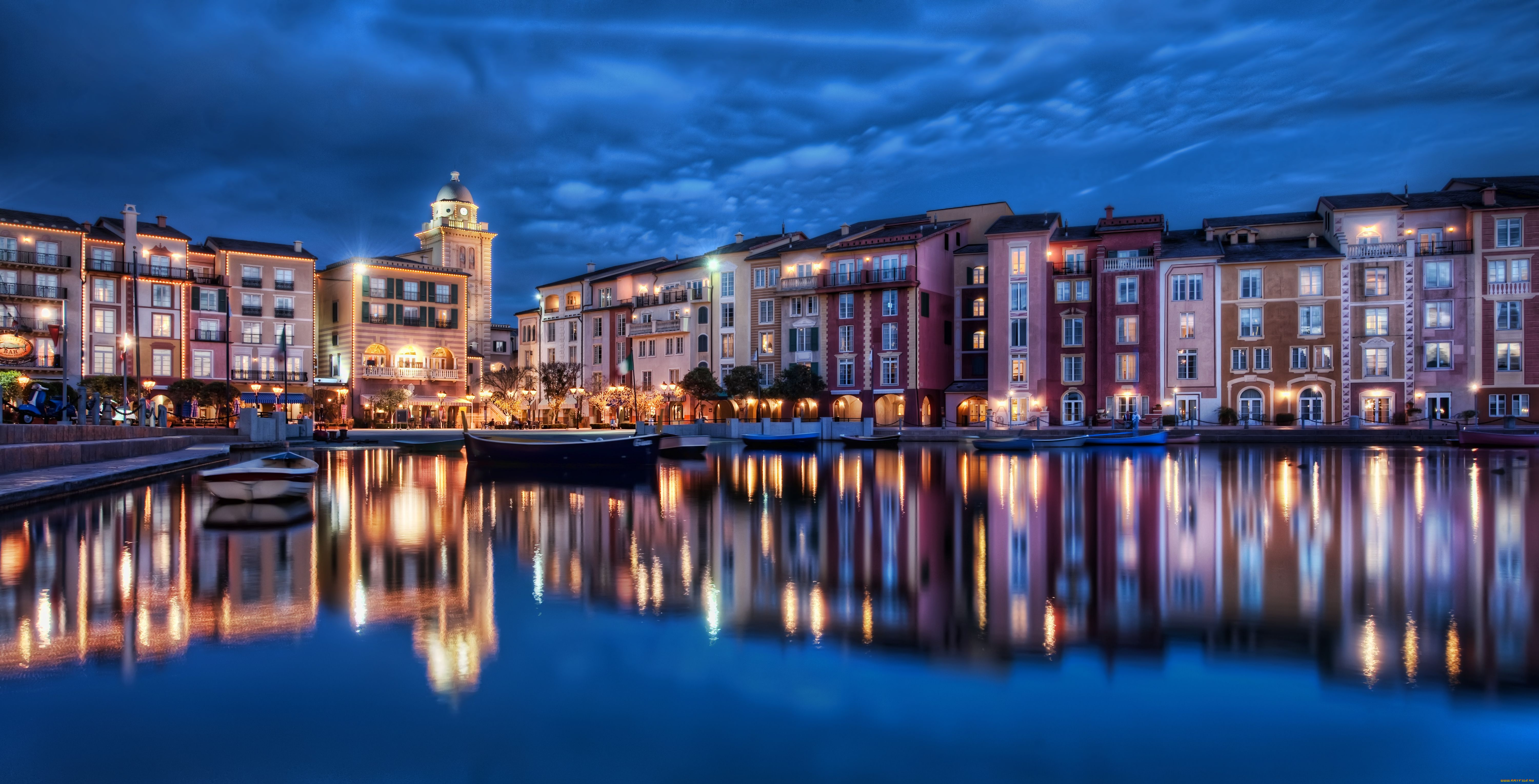 orlando, florida, города, огни, ночного