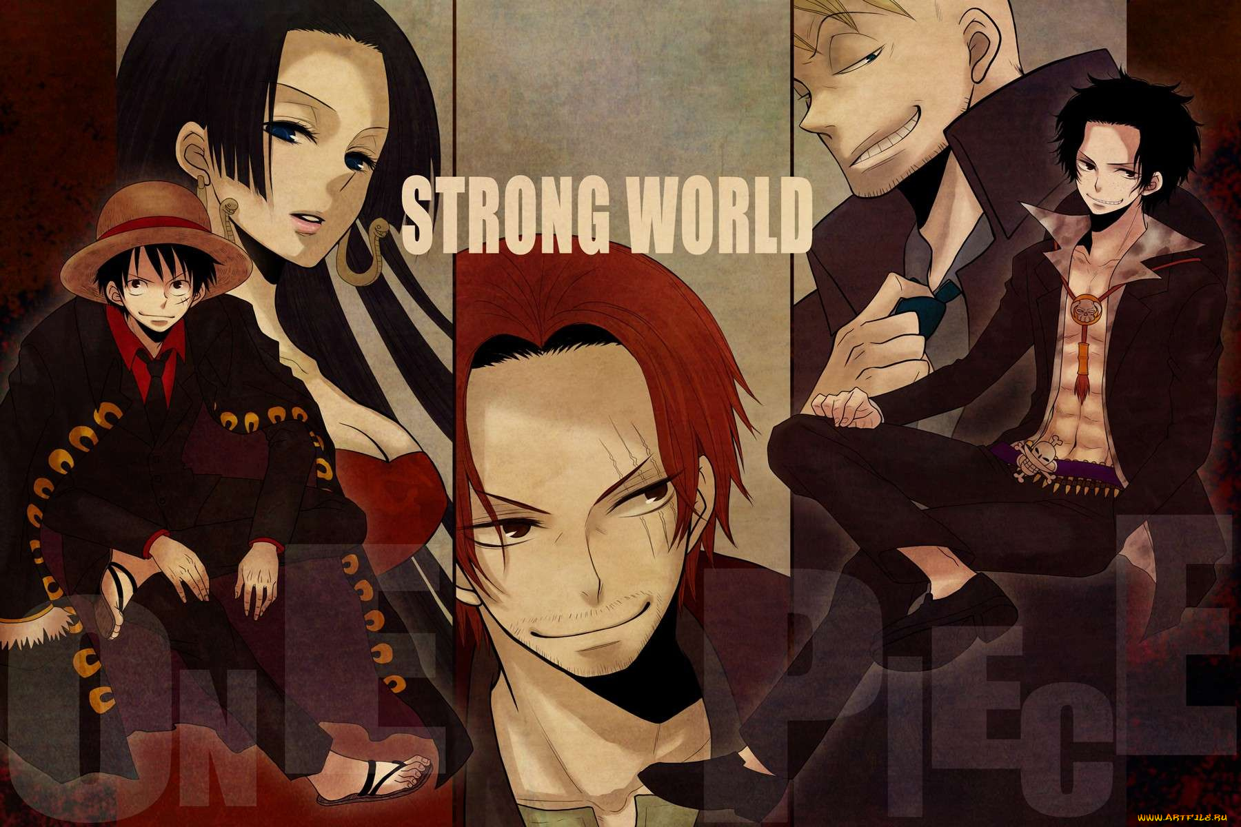 аниме, one, piece, portgas, d, ace, monkey, luffy, shanks, marco, boa, hancock