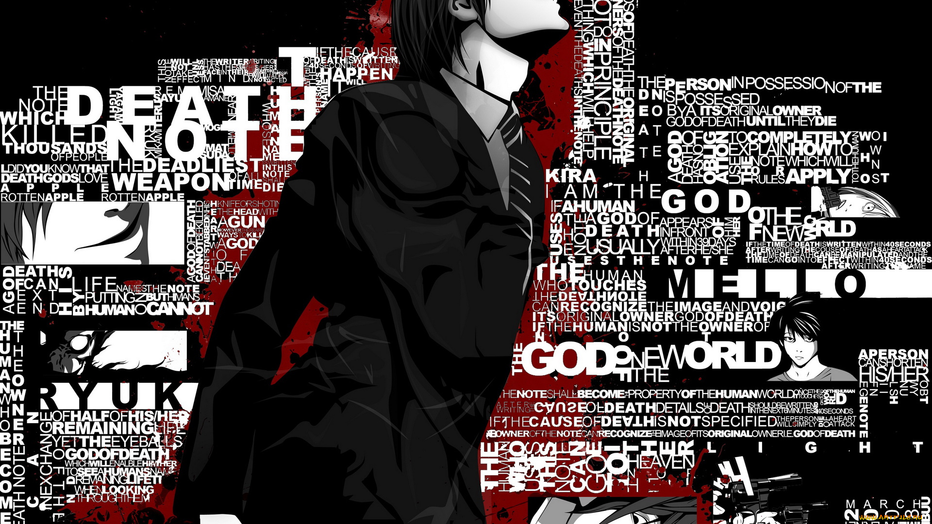 аниме, death, note