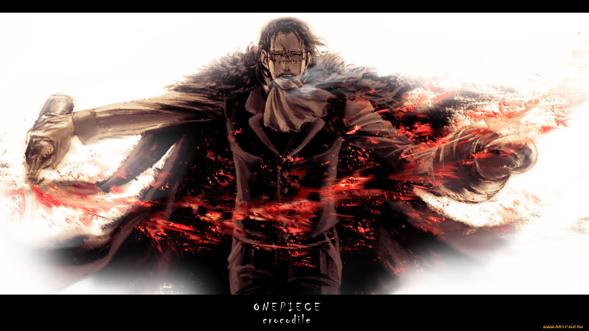 аниме, one, piece, sir, crocodile