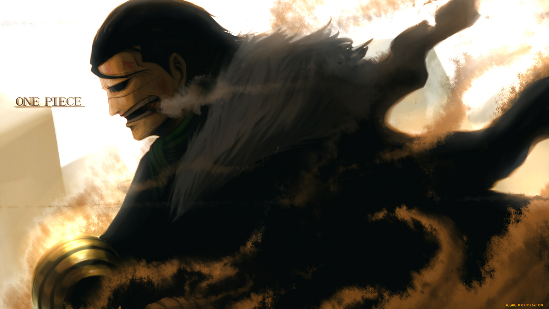 аниме, one, piece, sir, crocodile