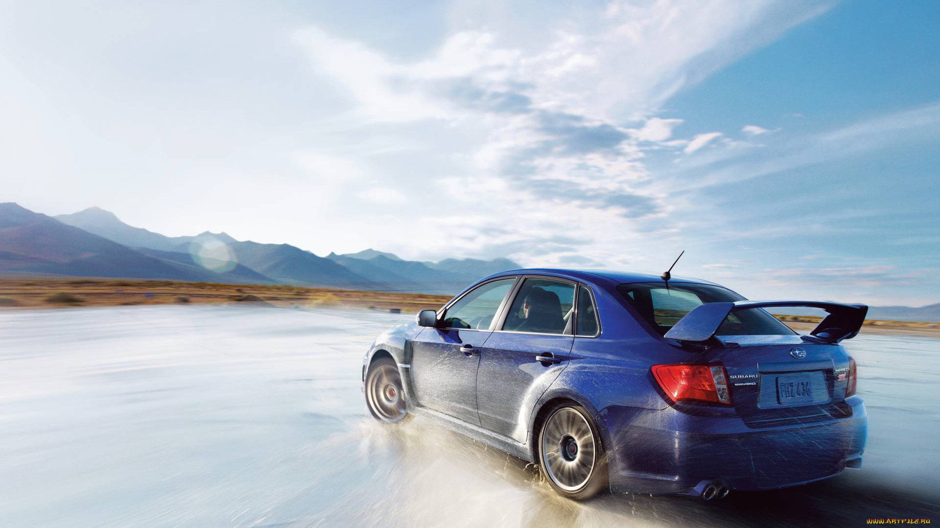 автомобили, subaru, брызги, стиль, изящество, мощь, скорость, автомобиль