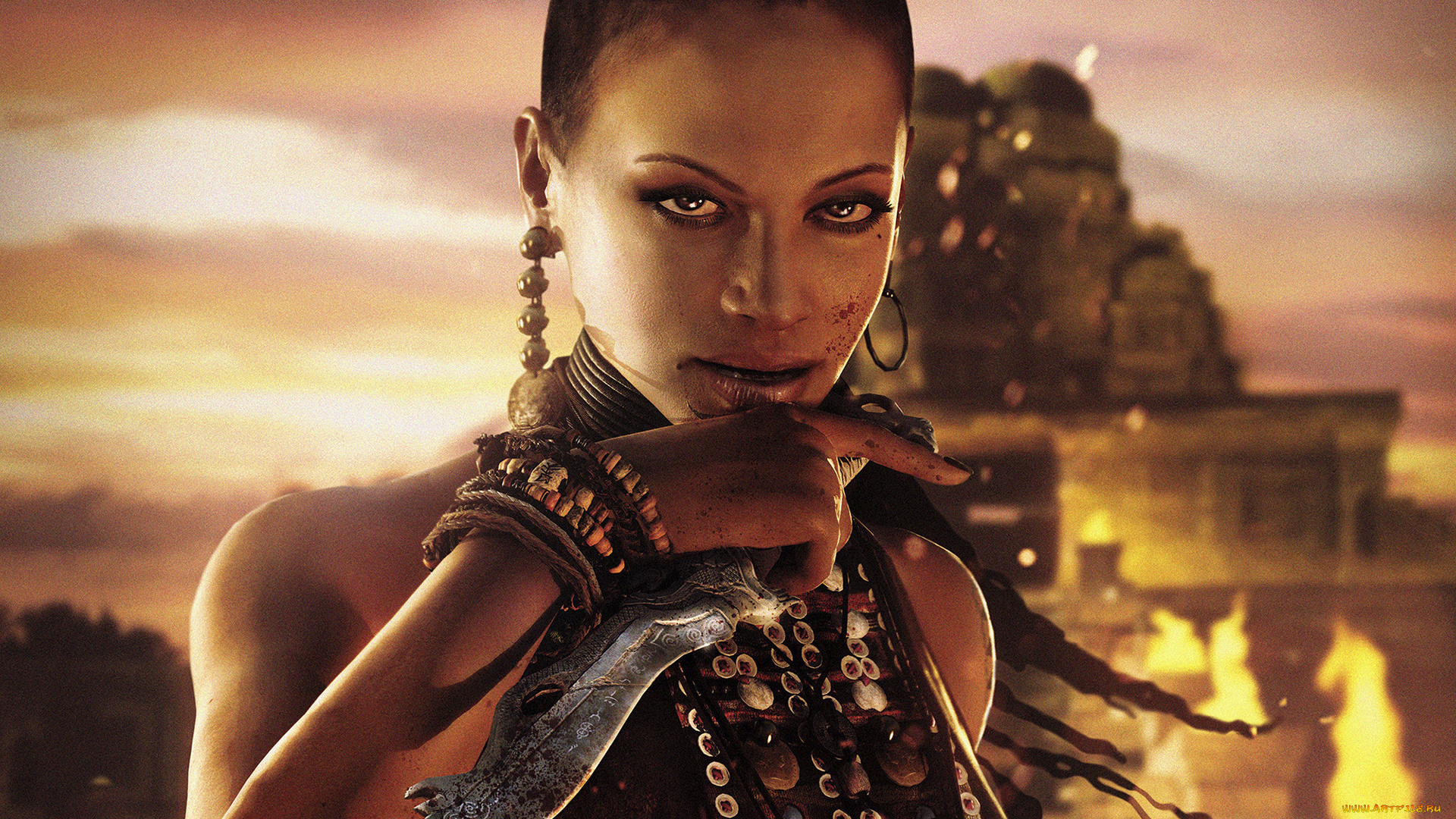 far, cry, видео, игры, кинжал, девушка-воин