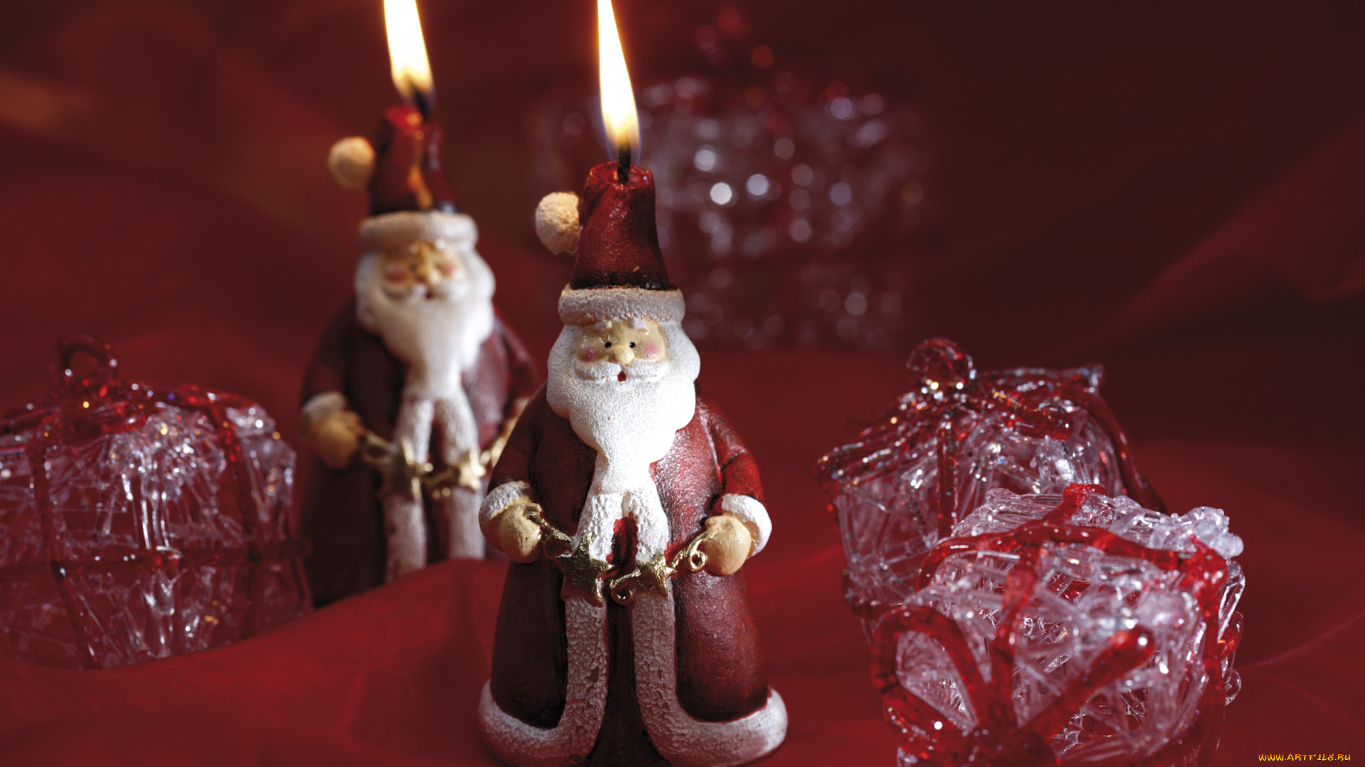 праздничные, новогодние, свечи