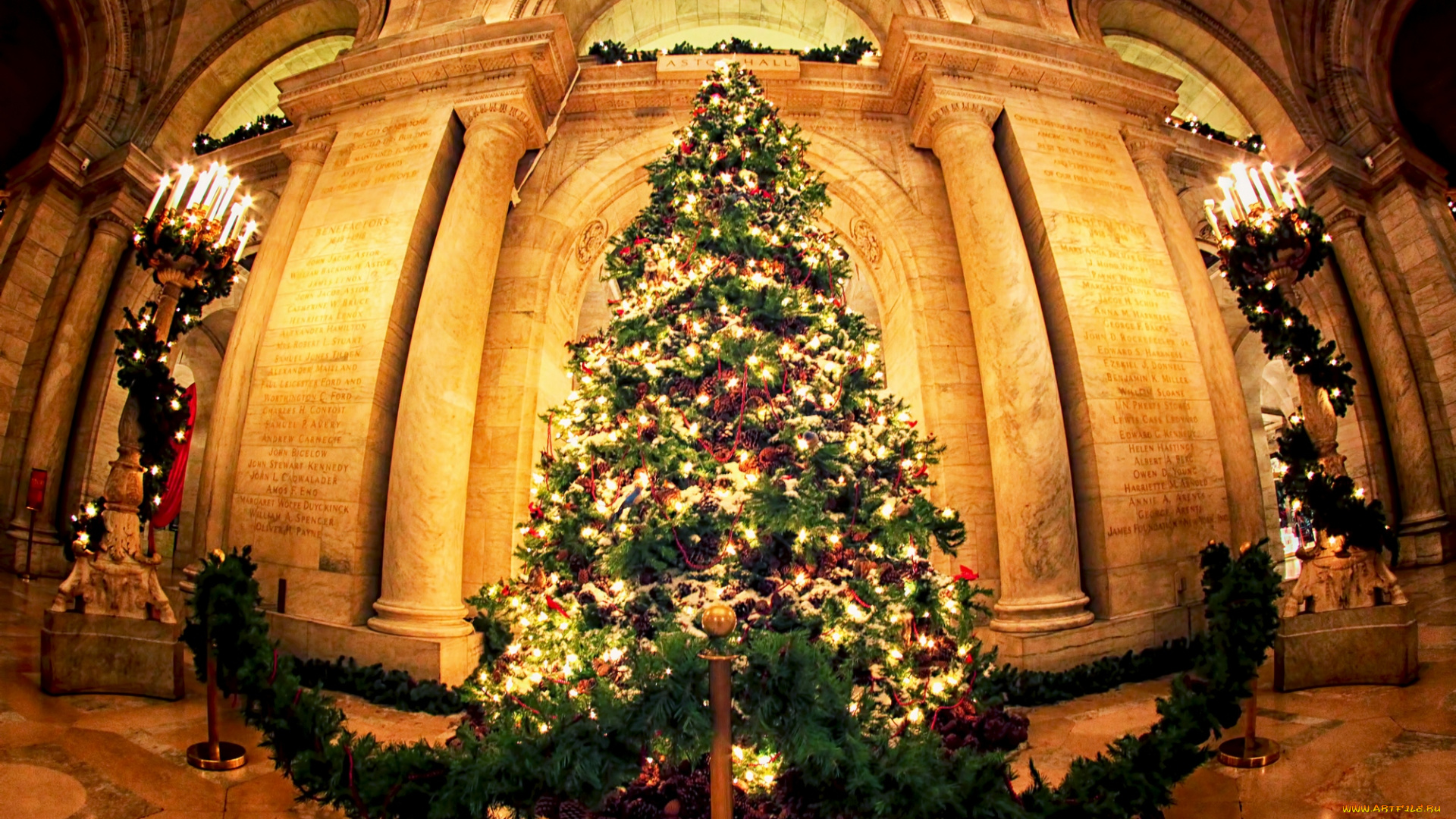 праздничные, Ёлки, ель, нарядная