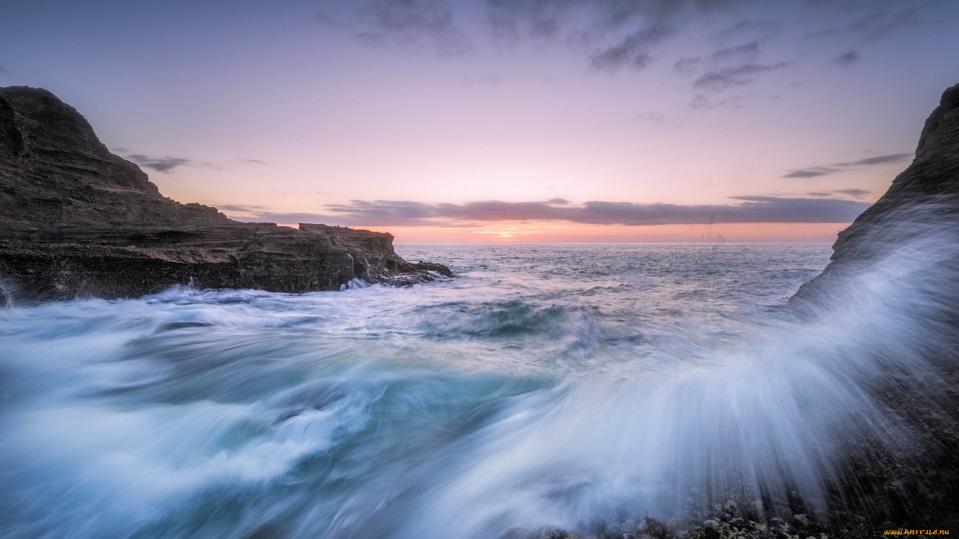 природа, моря, океаны, скалы, закат, новая, зеландия, океан, new, zealand