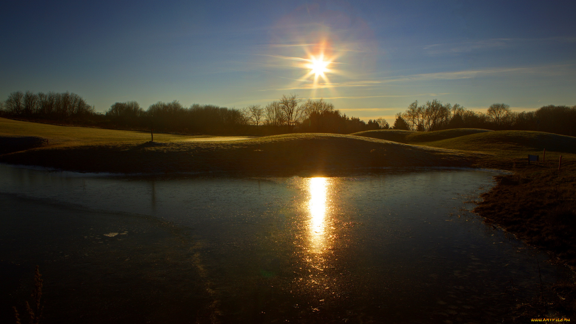 природа, восходы, закаты, река, закат