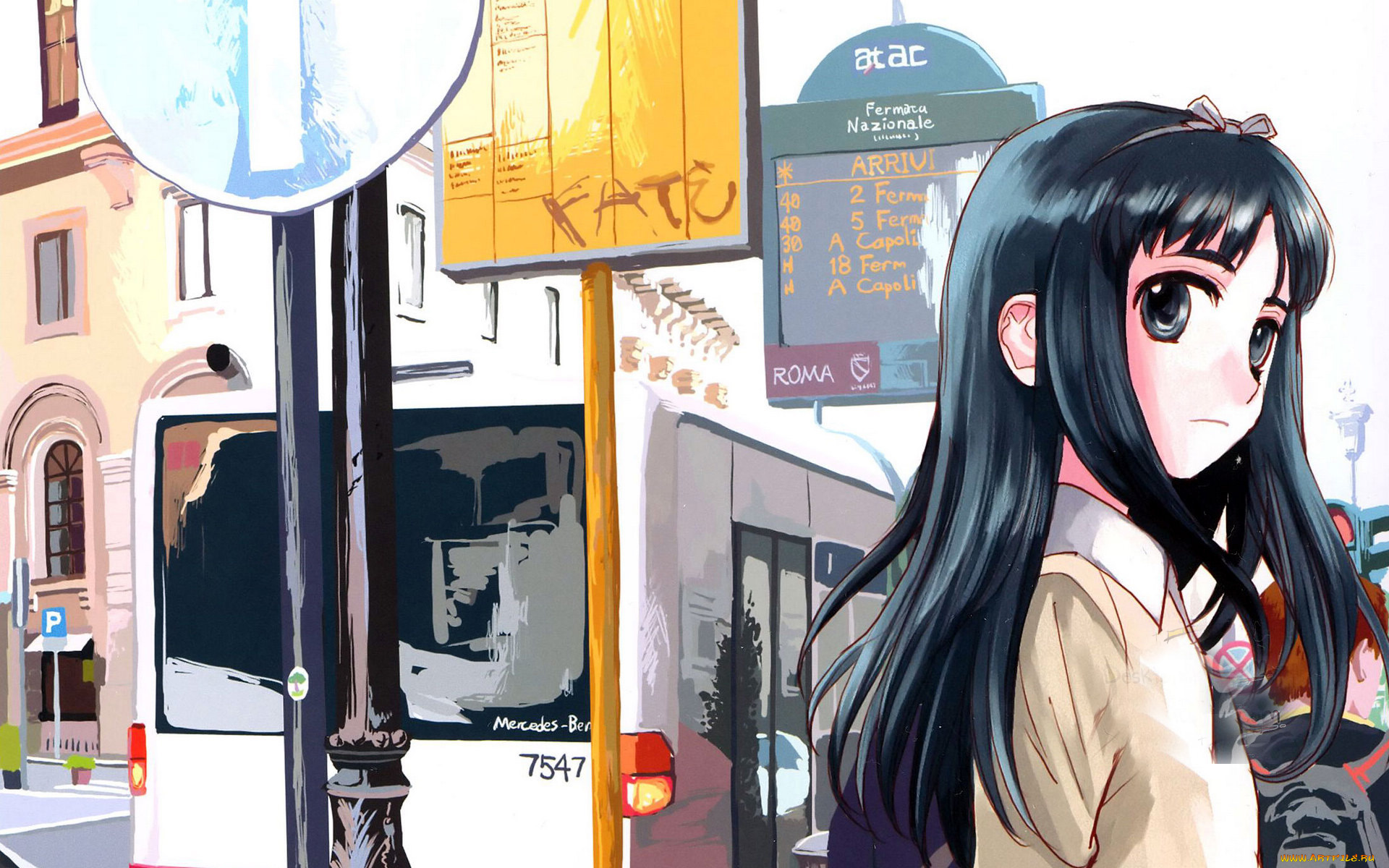 аниме, gun, slinger, girl