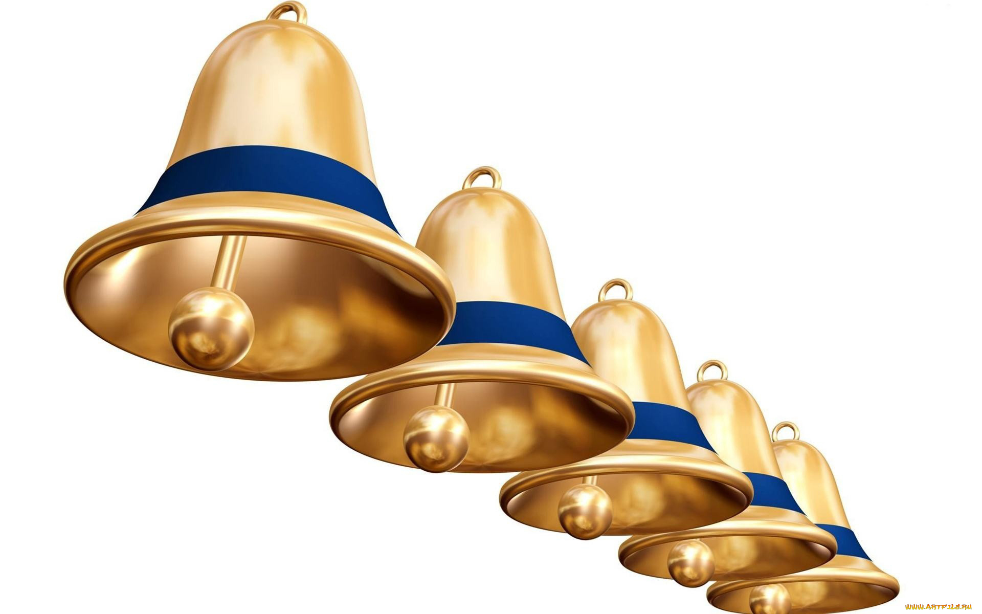 праздничные, 3д, графика, новый, год, синий, золотой