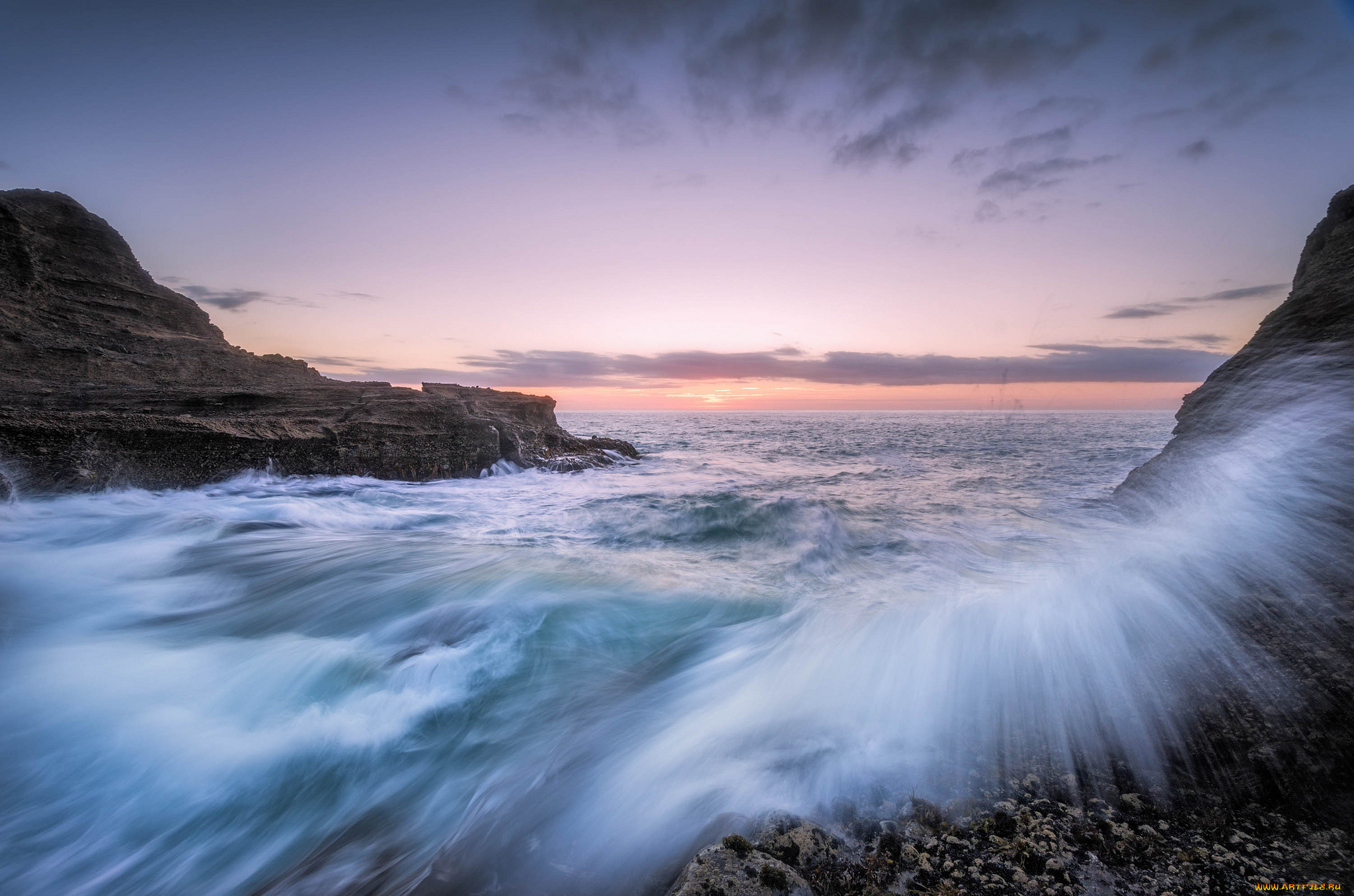 природа, моря, океаны, скалы, закат, новая, зеландия, океан, new, zealand