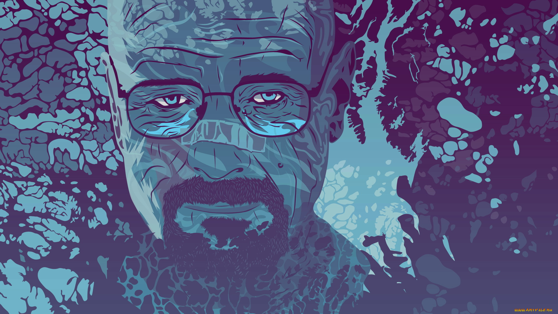 рисованные, люди, очки, лицо