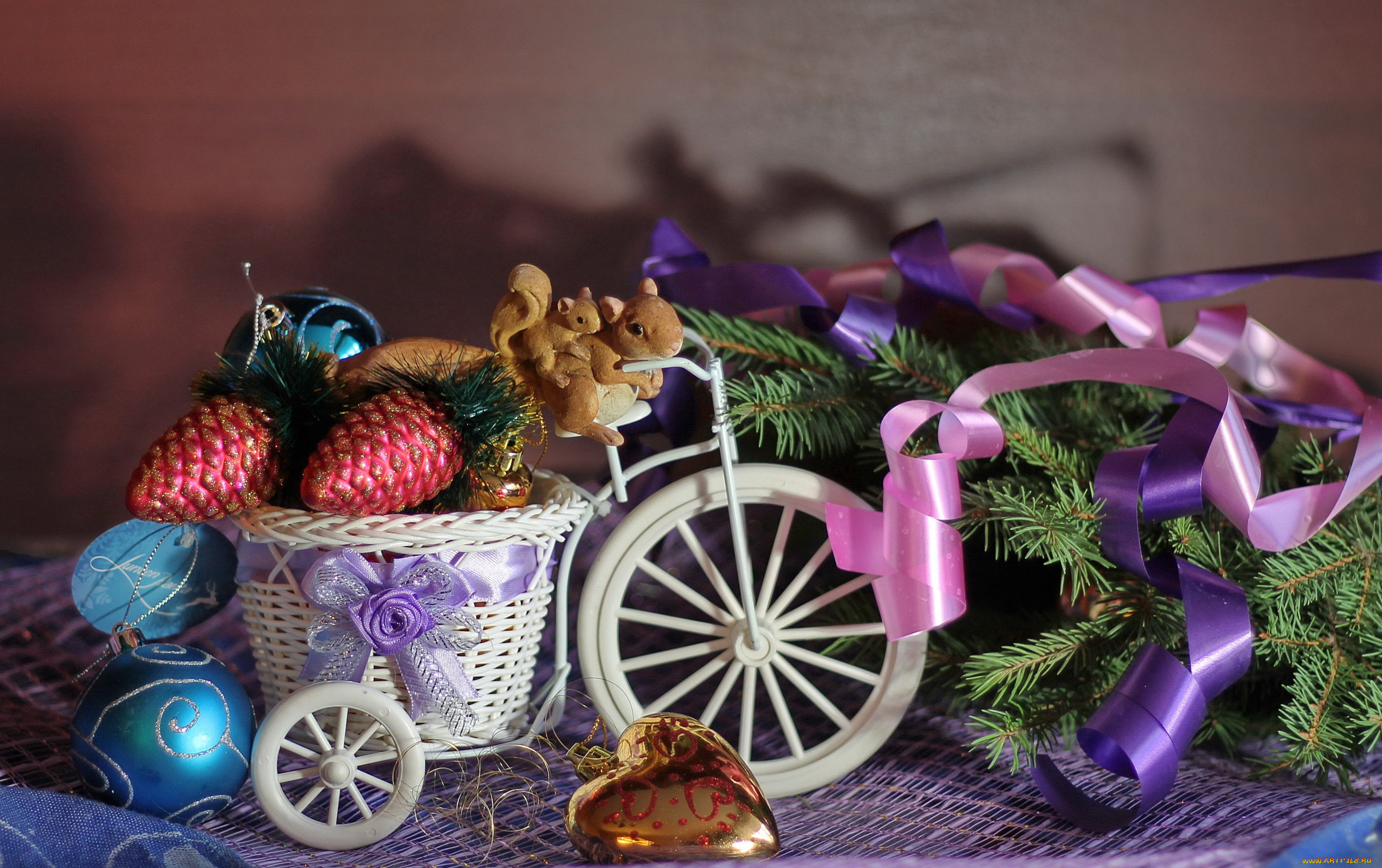 праздничные, фигурки, белочки, декор