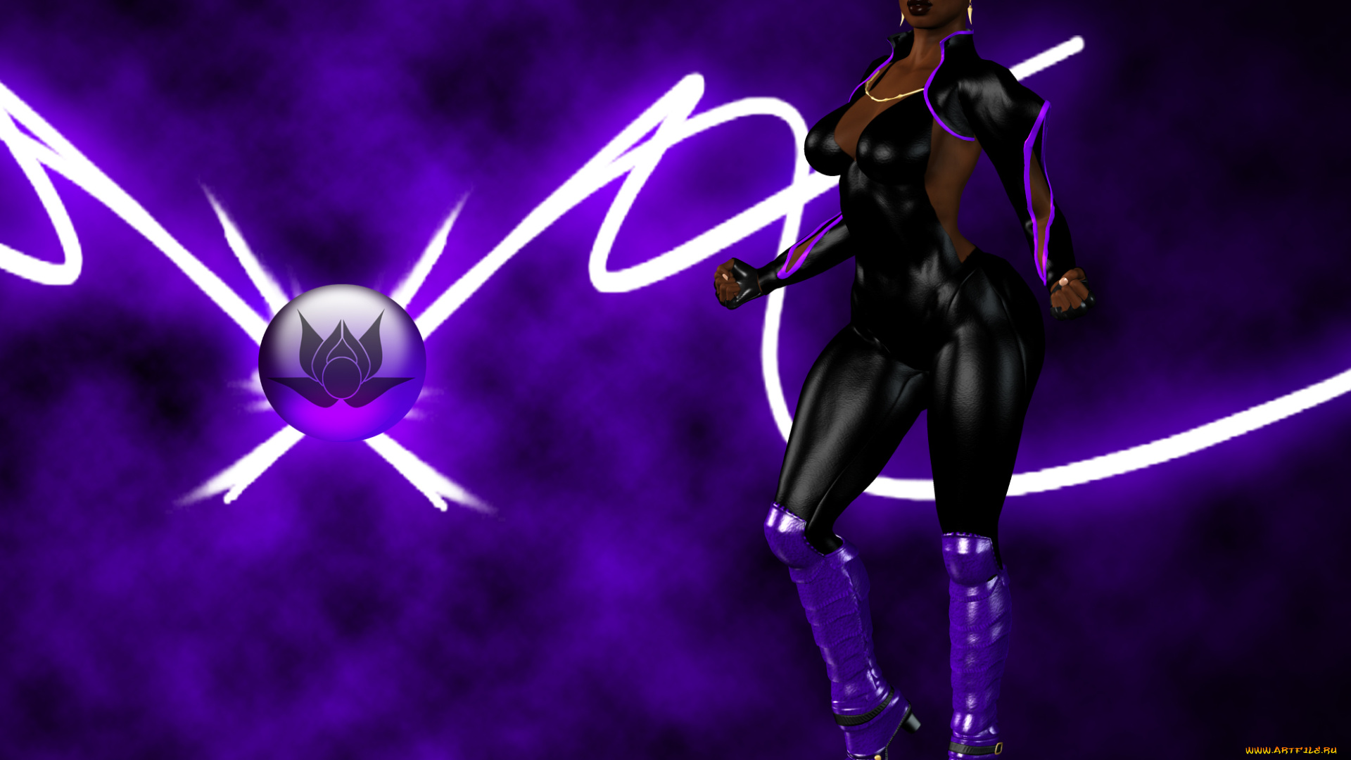 3д, графика, фантазия, , fantasy, знак, фон, взгляд, девушка