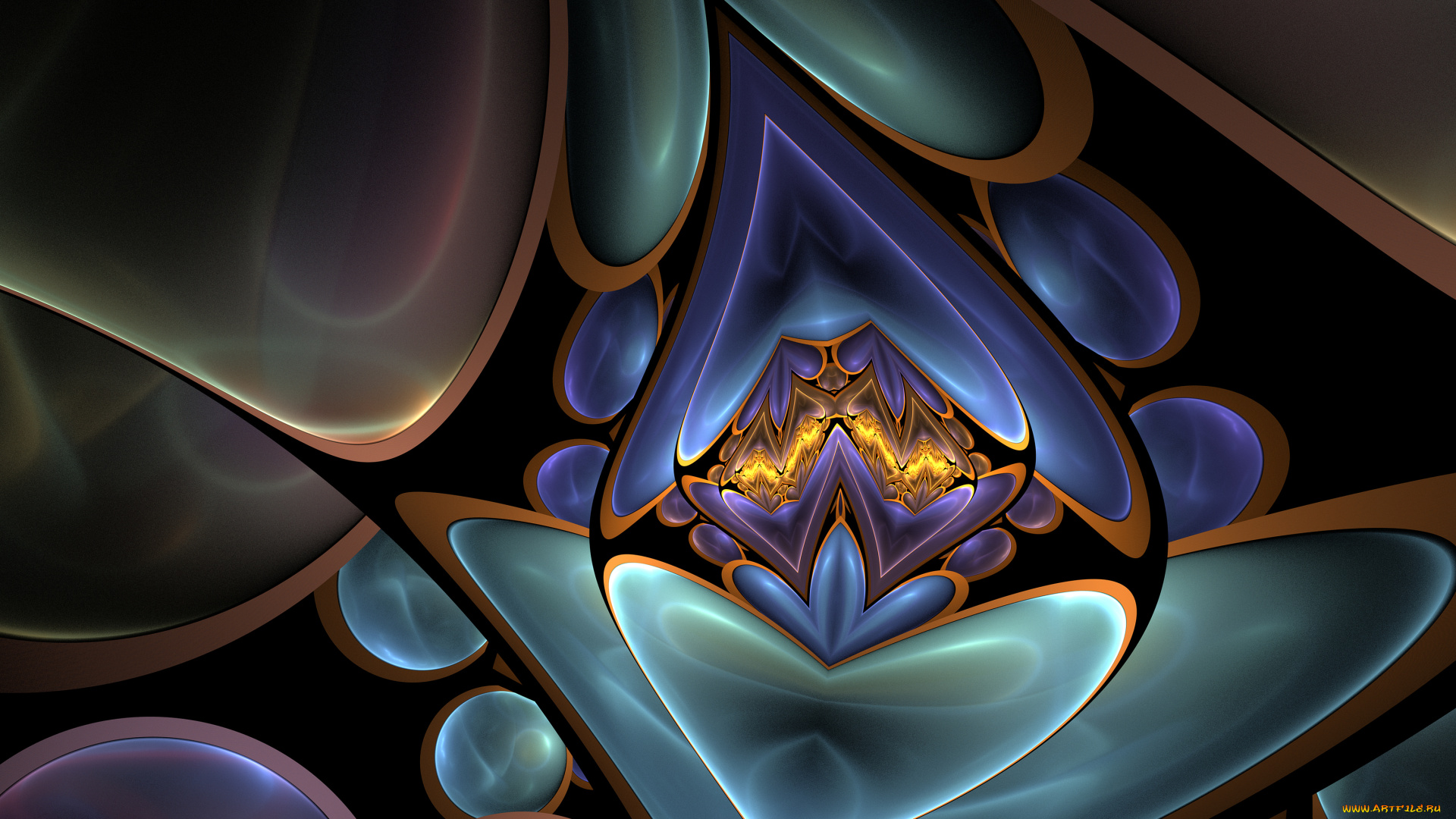 3д, графика, фракталы, , fractal, цвета, фон, узор