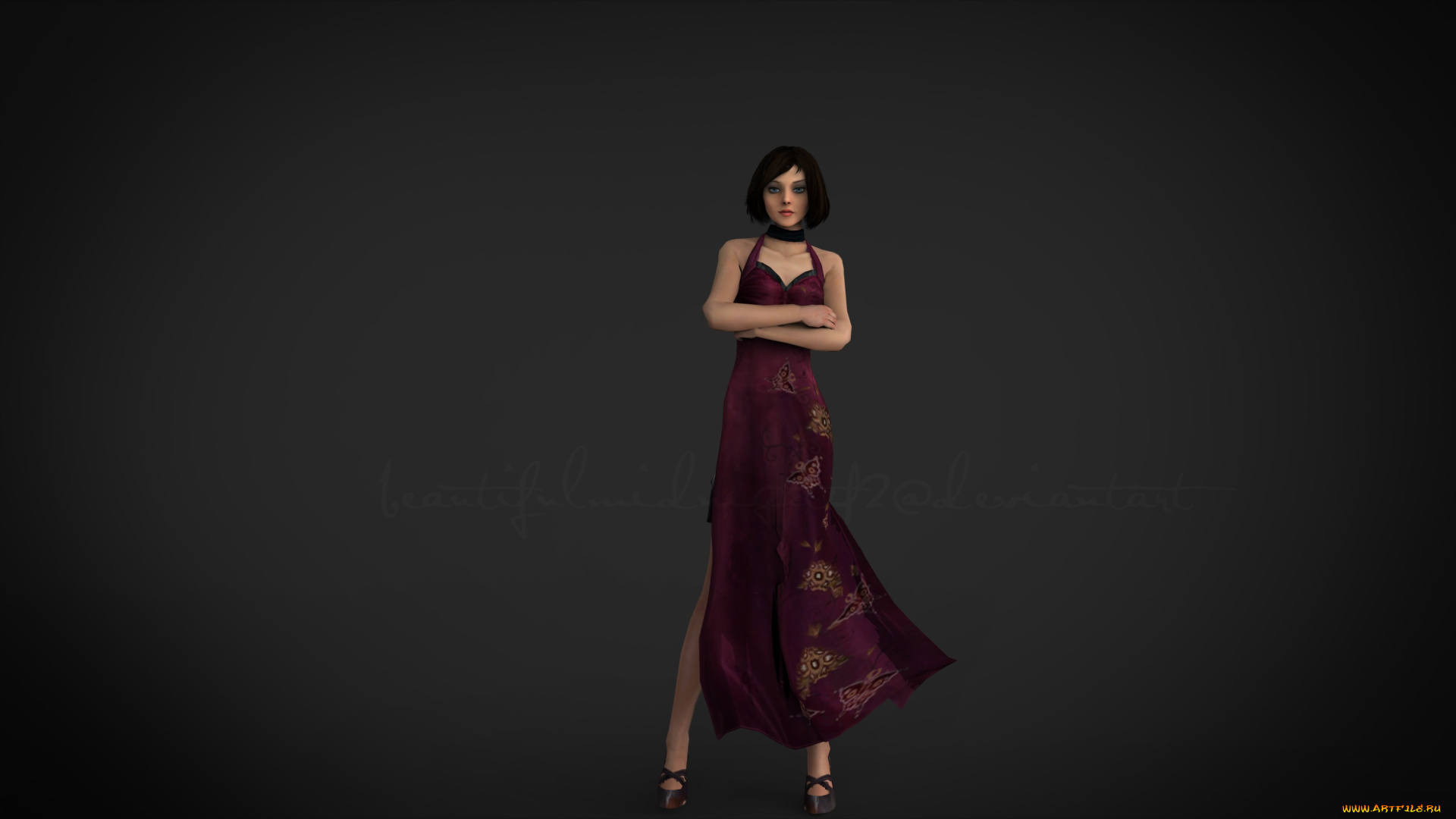 3д, графика, люди, , people, взгляд, фон, девушка