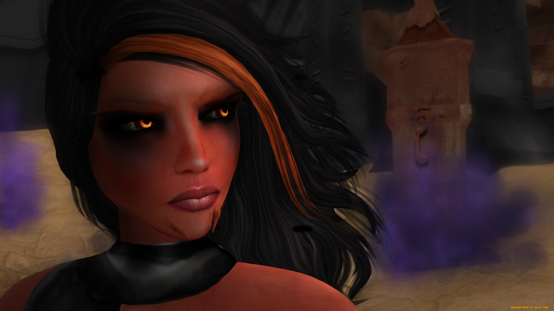 3д, графика, портрет, , portraits, фон, взгляд, девушка