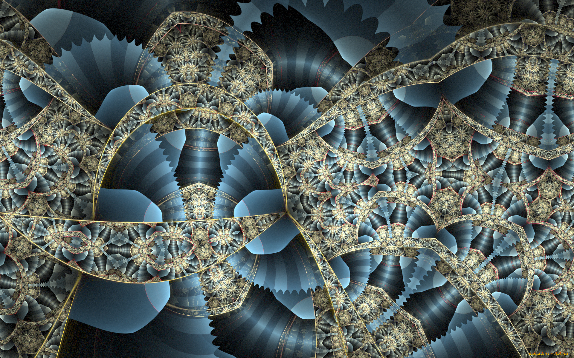 3д, графика, фракталы, , fractal, фон, цвета, узор