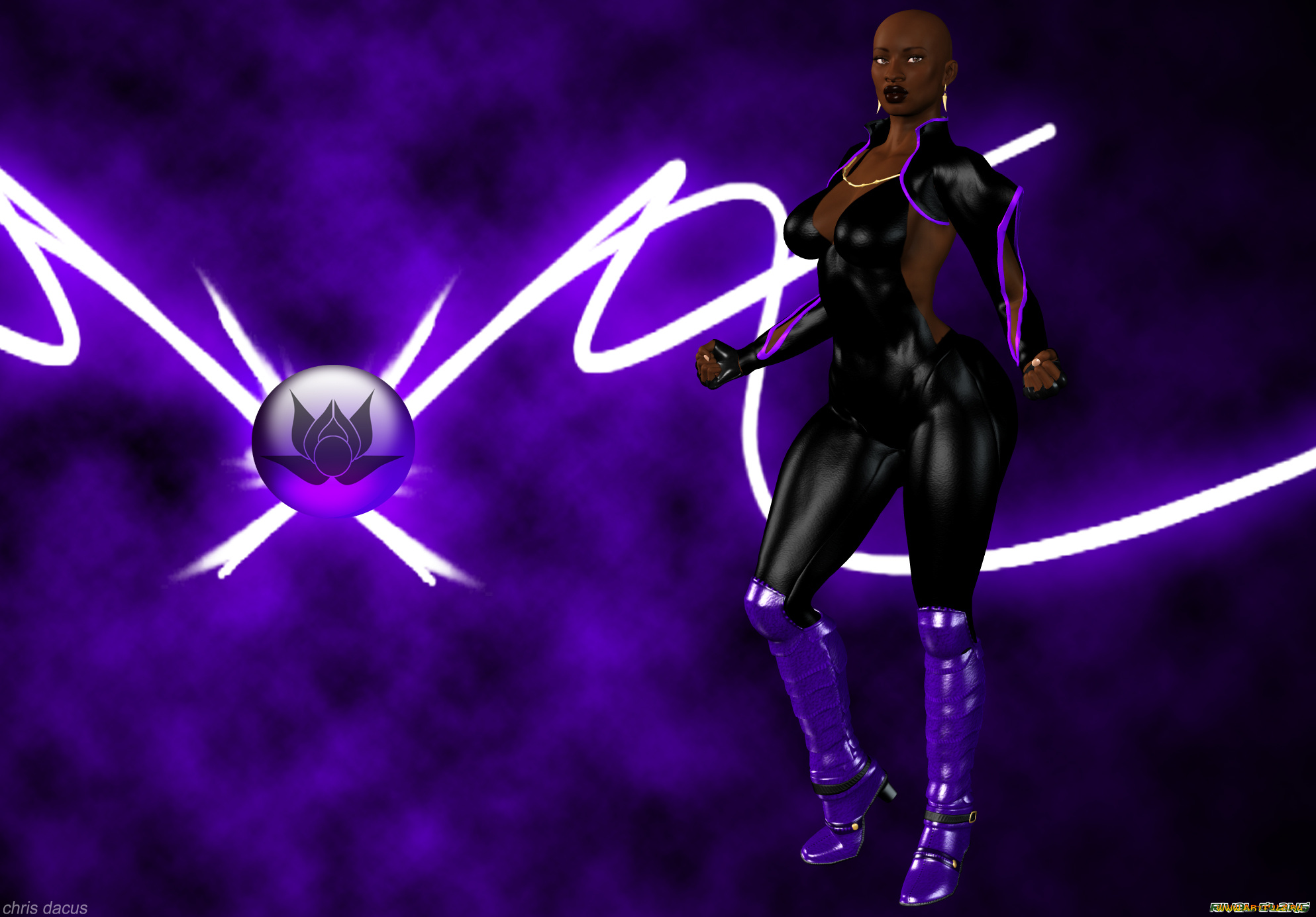 3д, графика, фантазия, , fantasy, знак, фон, взгляд, девушка