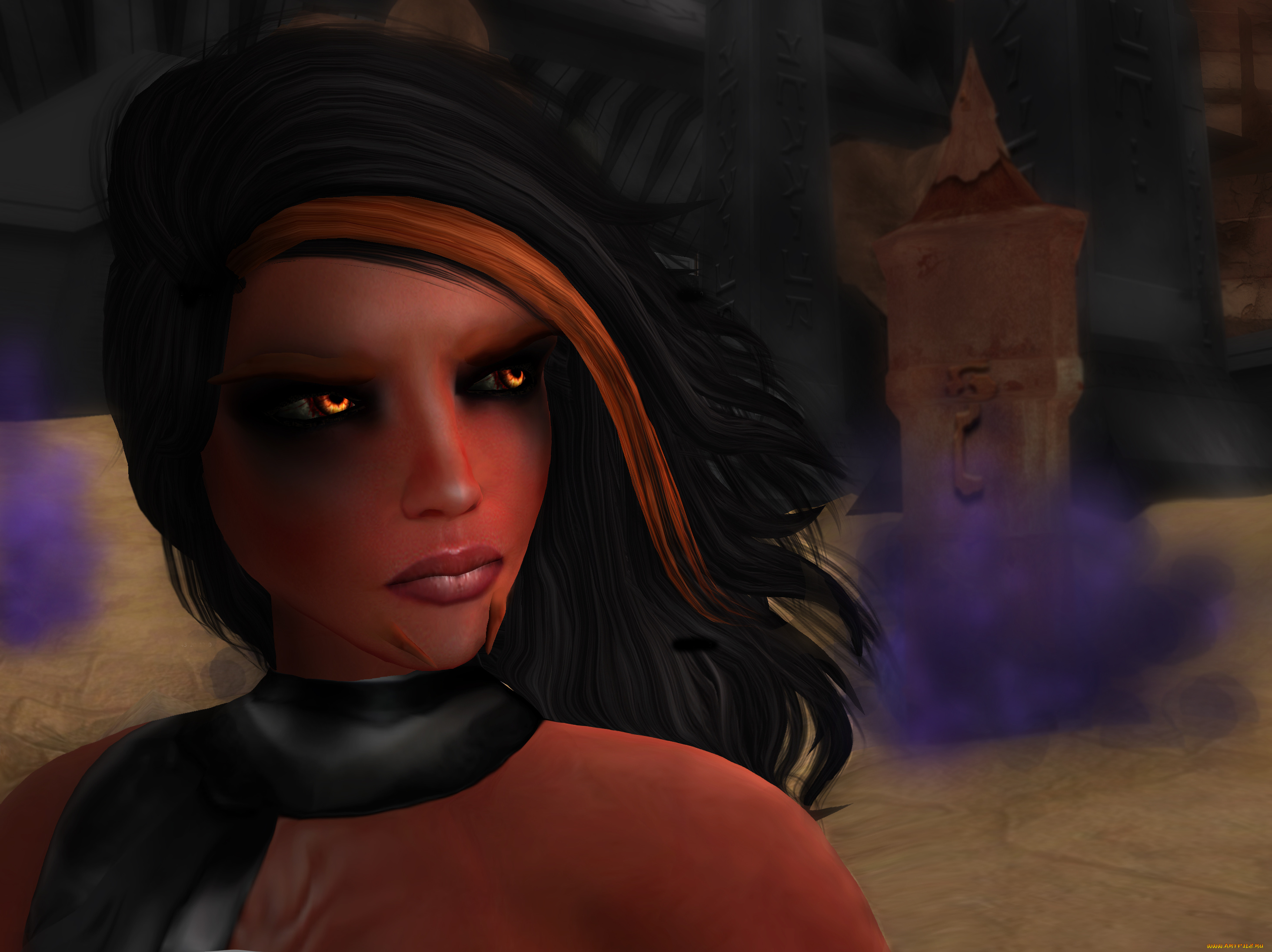 3д, графика, портрет, , portraits, фон, взгляд, девушка