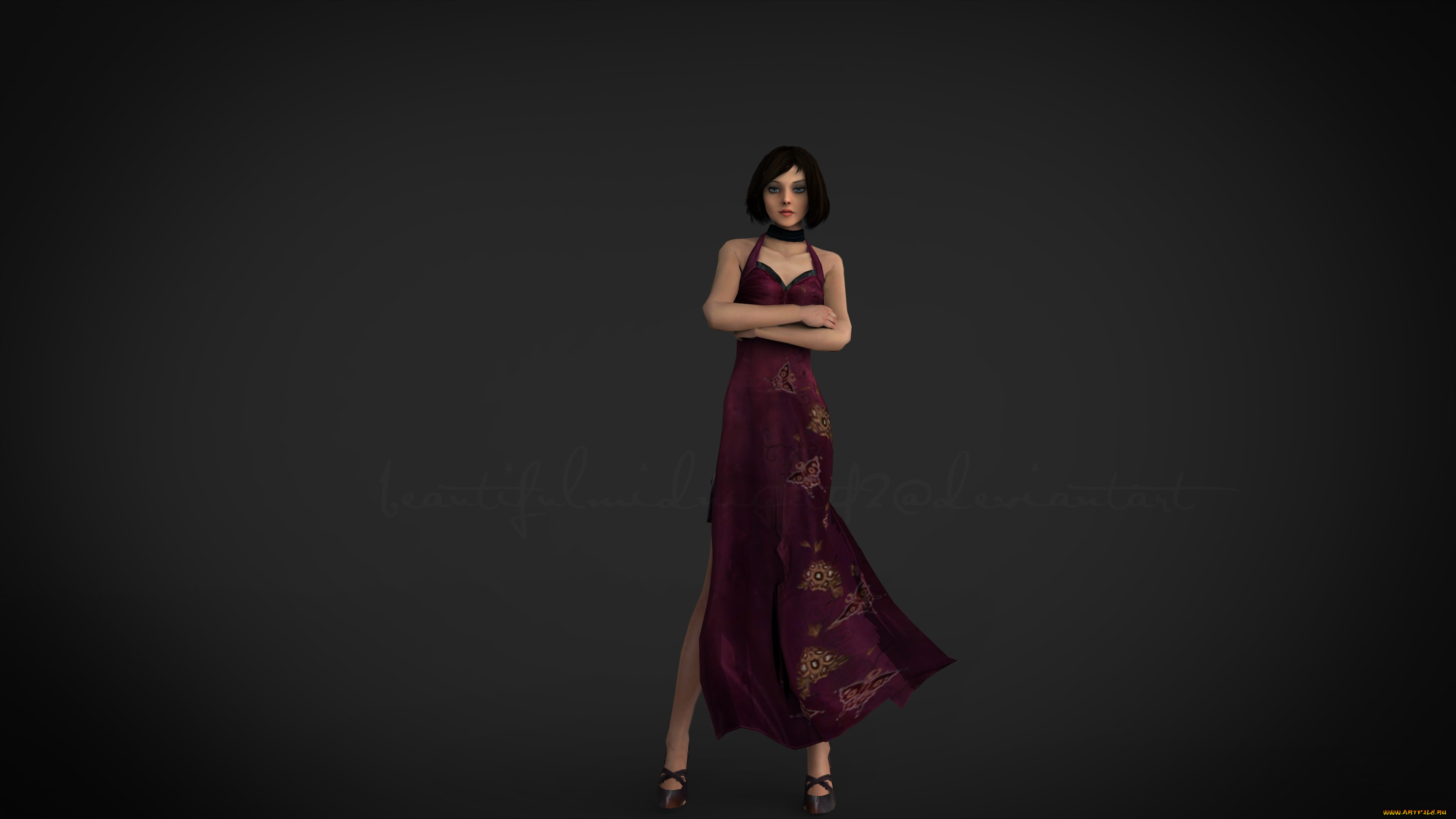 3д, графика, люди, , people, взгляд, фон, девушка