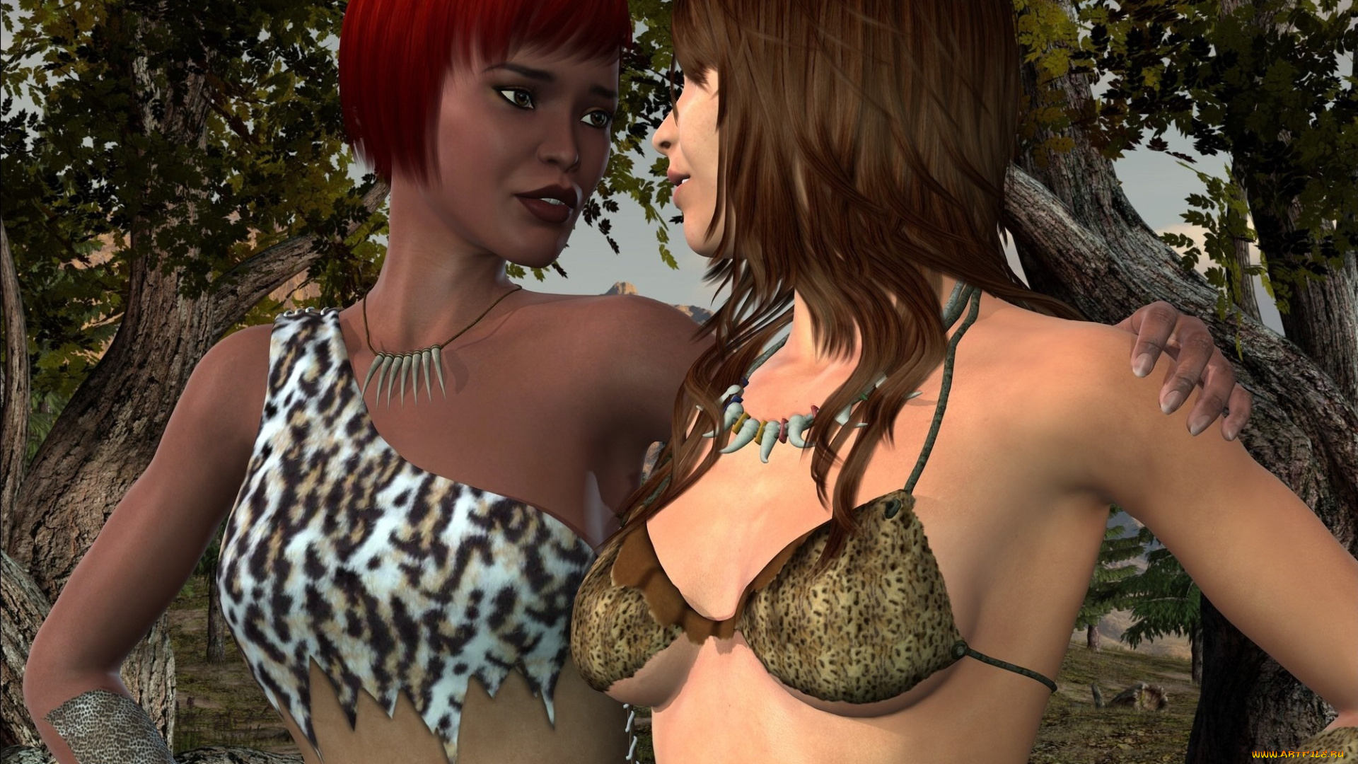 3д, графика, люди, , people, взгляд, девушки, фон