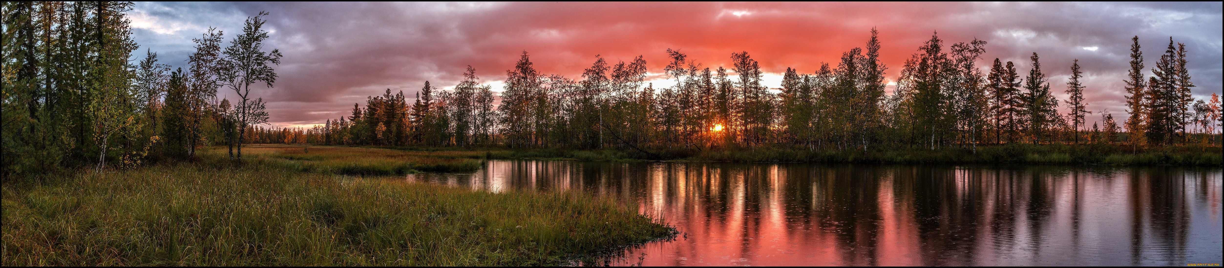 природа, реки, озера, рассвет