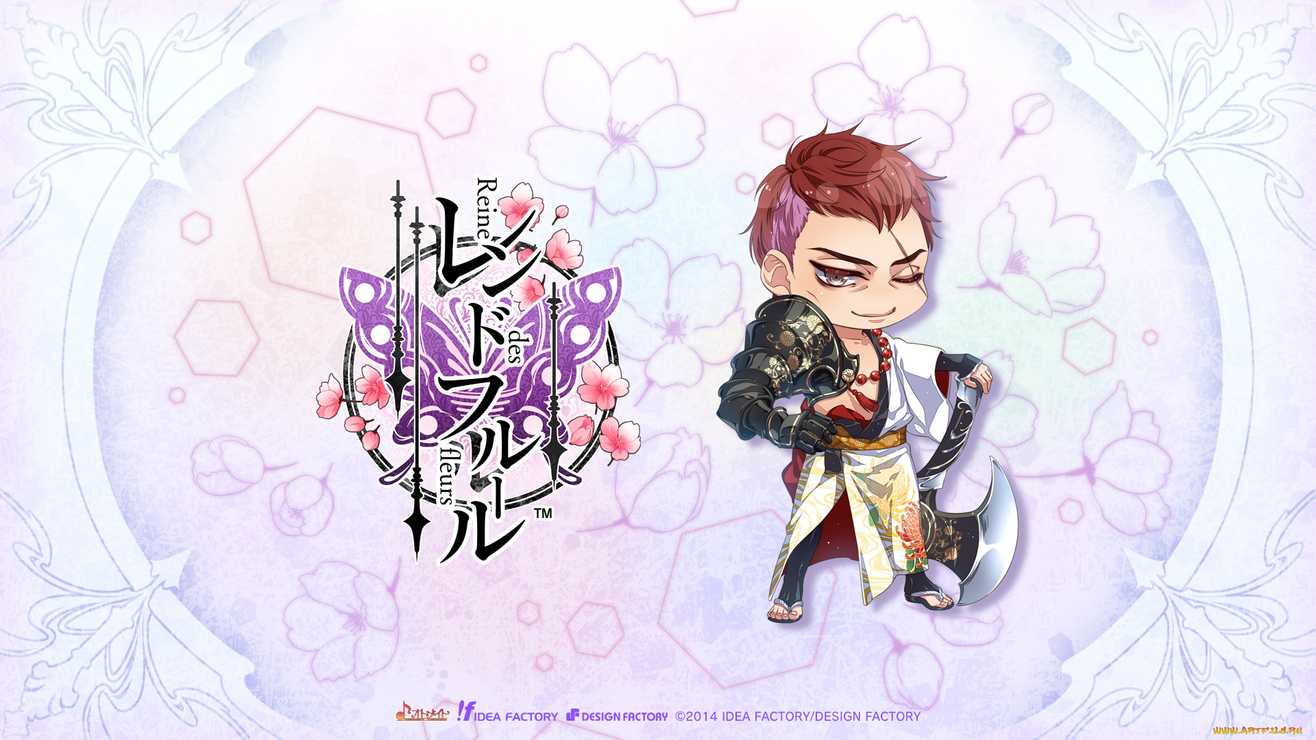 аниме, reine, des, fleurs, малыш