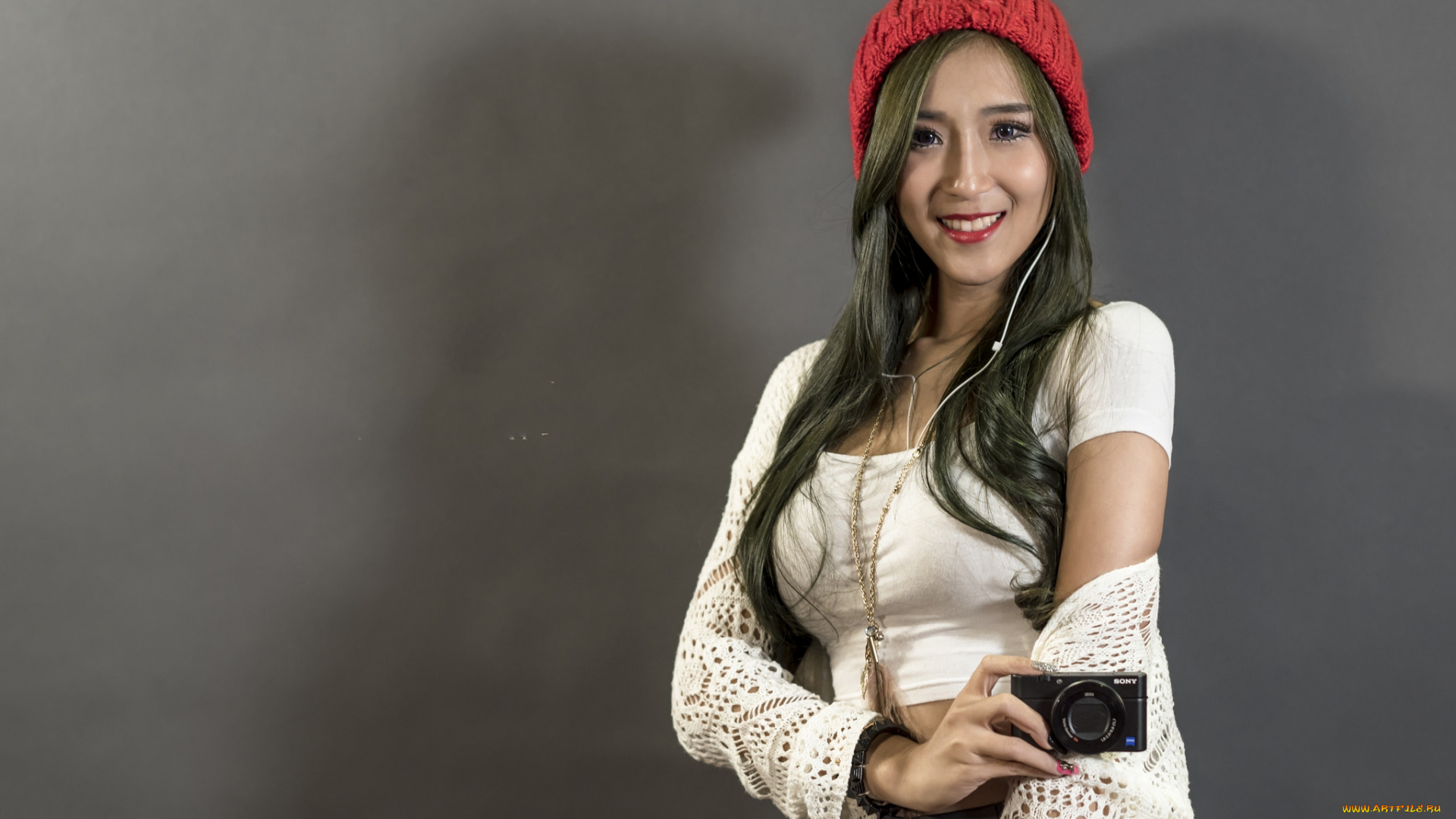 девушки, -unsort, , азиатки, лицо, взгляд