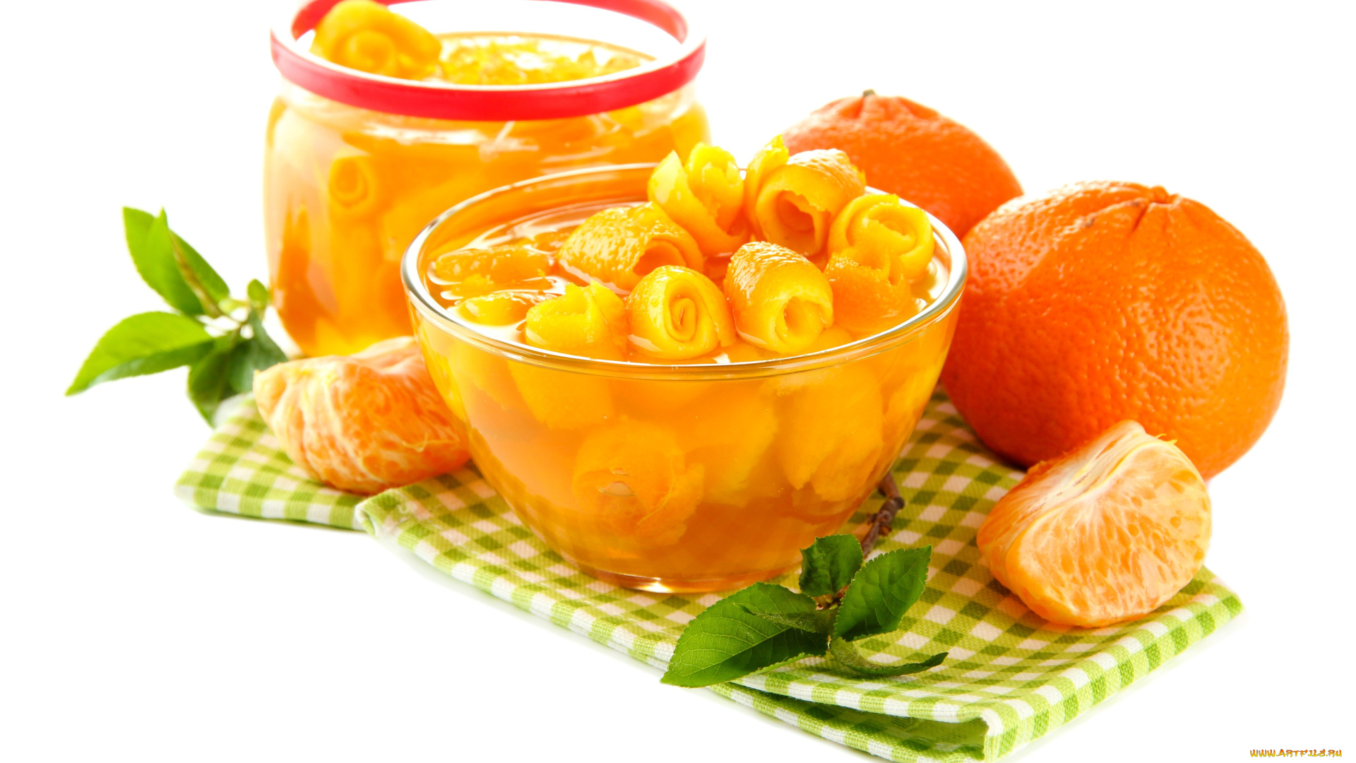 еда, цитрусы, дольки, мандарины