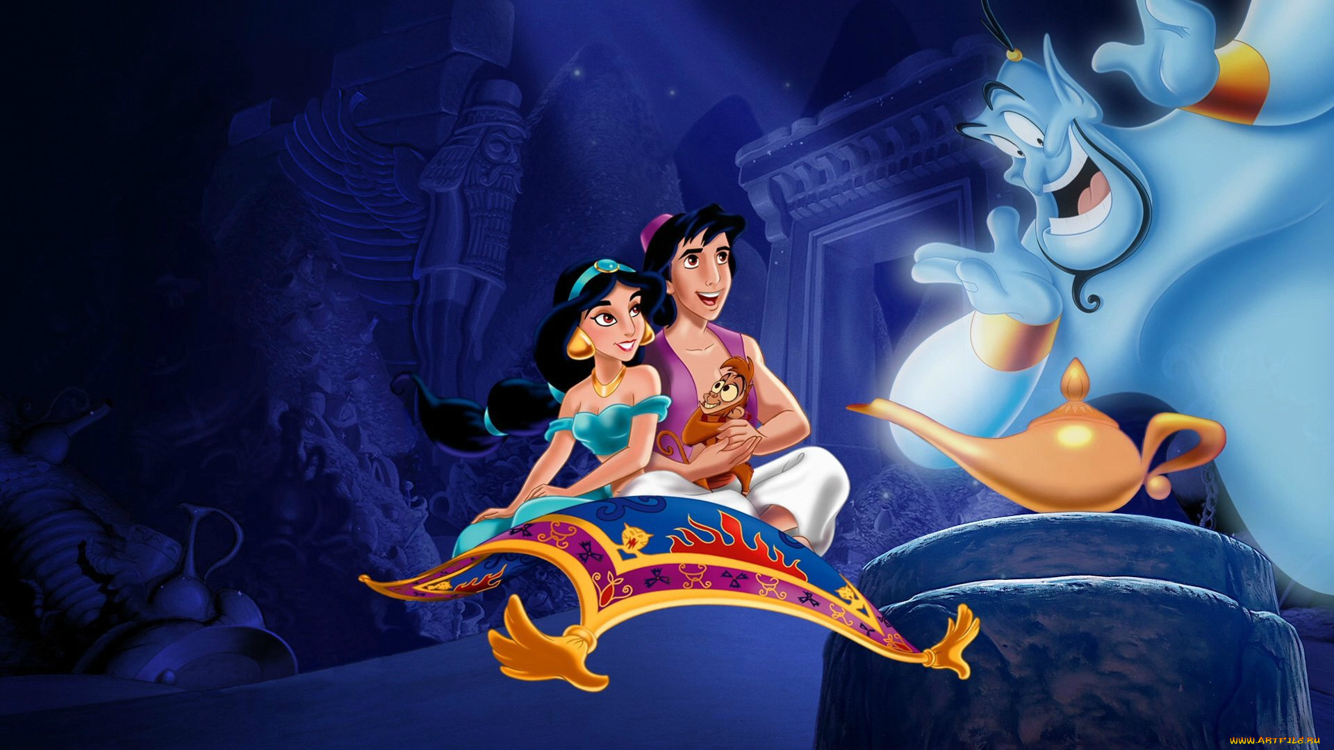 мультфильмы, aladdin, персонажи